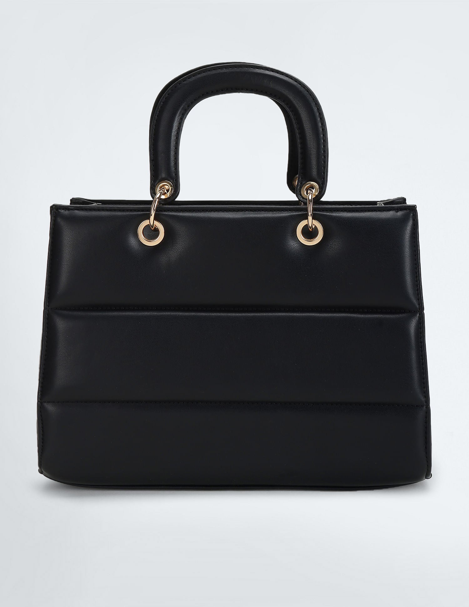 City Girl Quilted Hand Bag Black - U.S. POLO ASSN. | Large