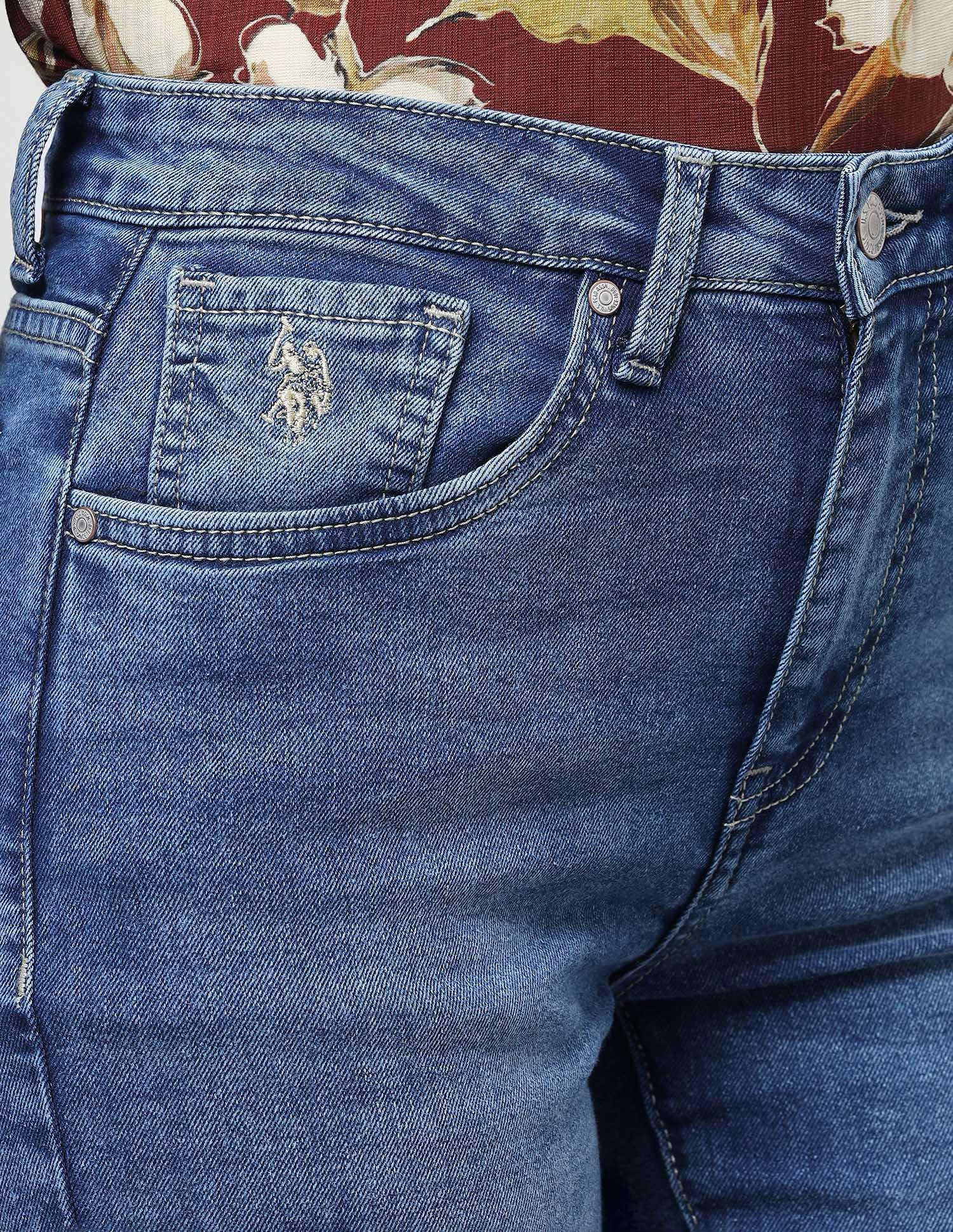 Bootcut Fit Blue Jeans Blue - U.S. Polo Assn. India | Large