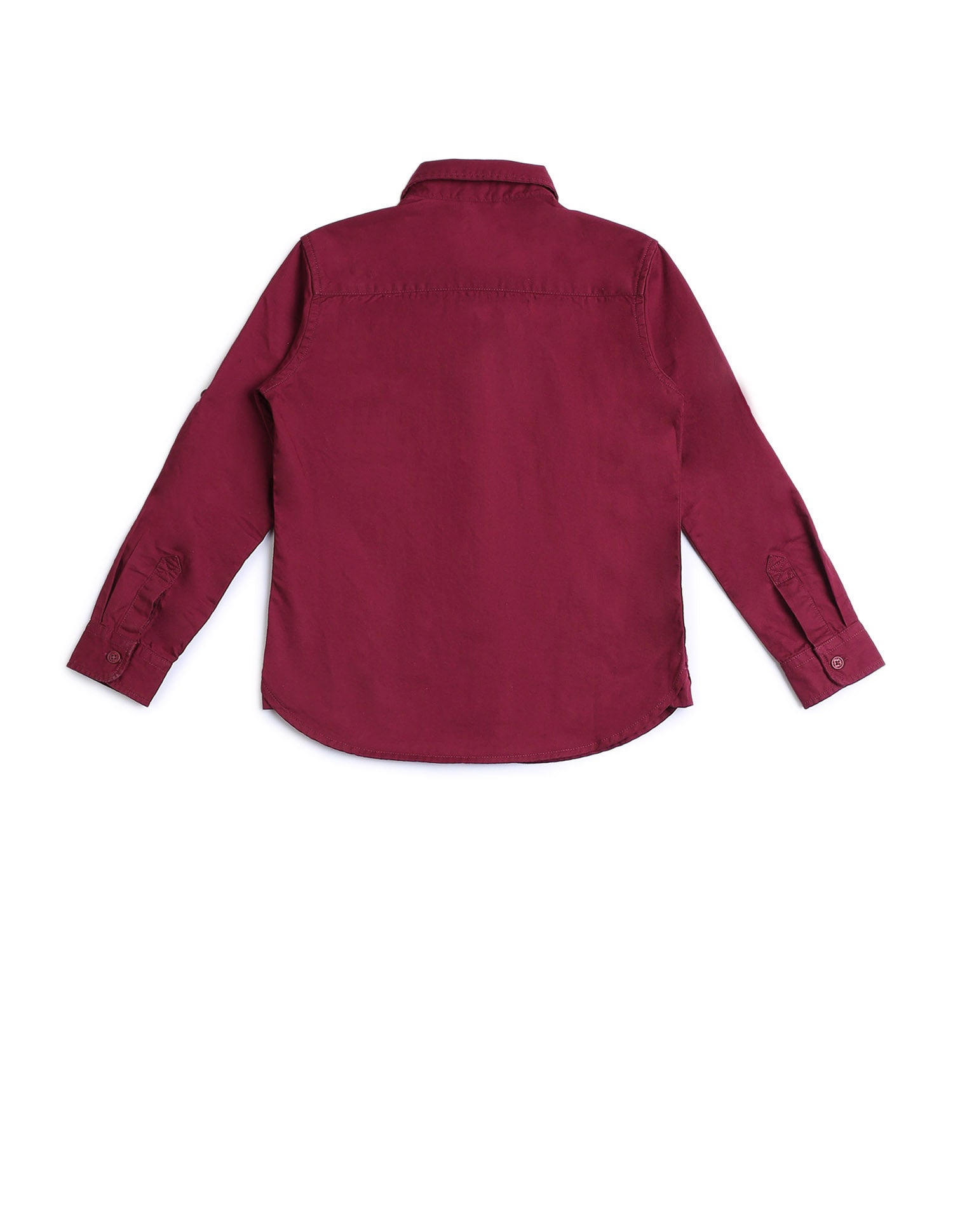 Boys Solid Regular Fit Shirt Red - U.S. POLO ASSN. | Large