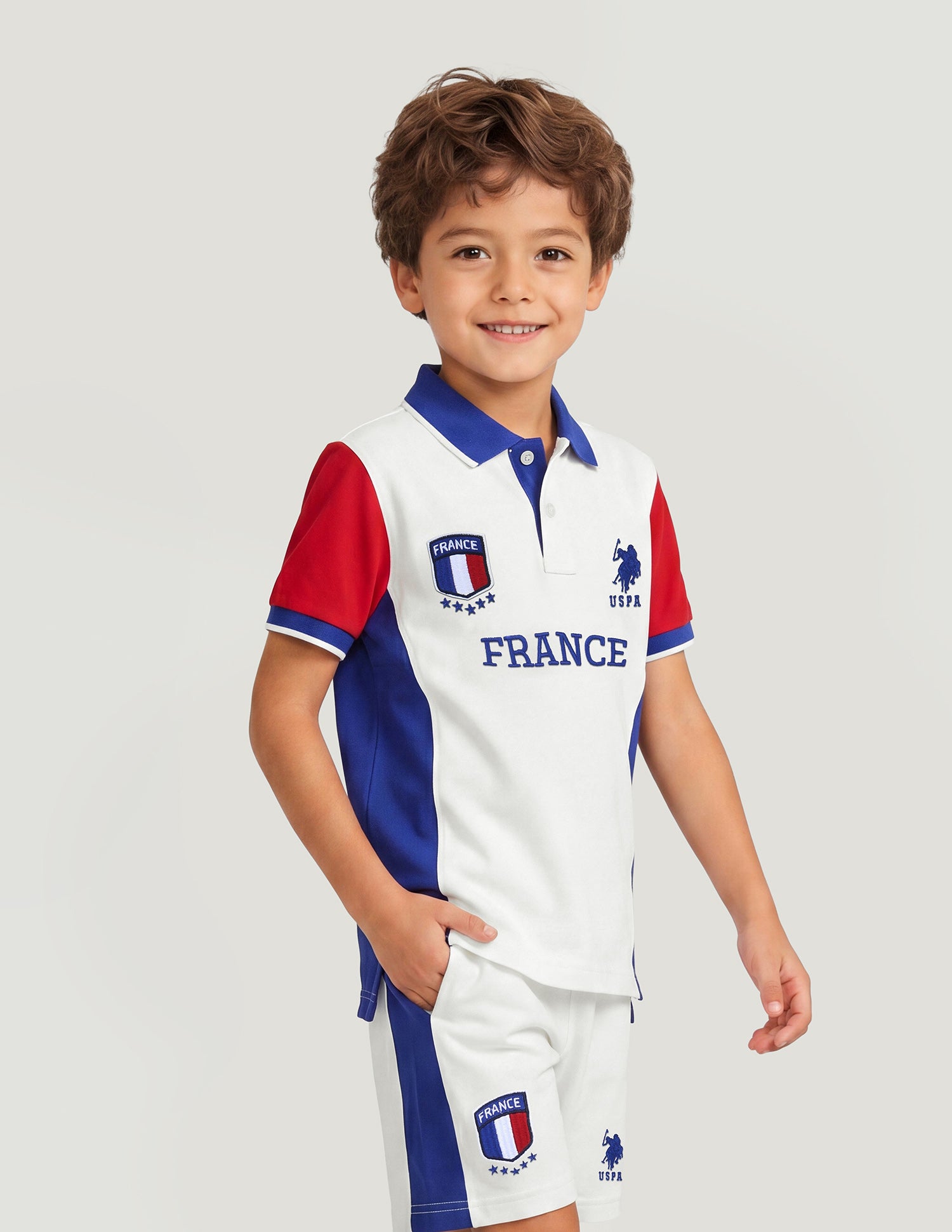 Colourblocked Embroidered Regular Fit Polo Shirt White - U.S. Polo Assn. India | Large