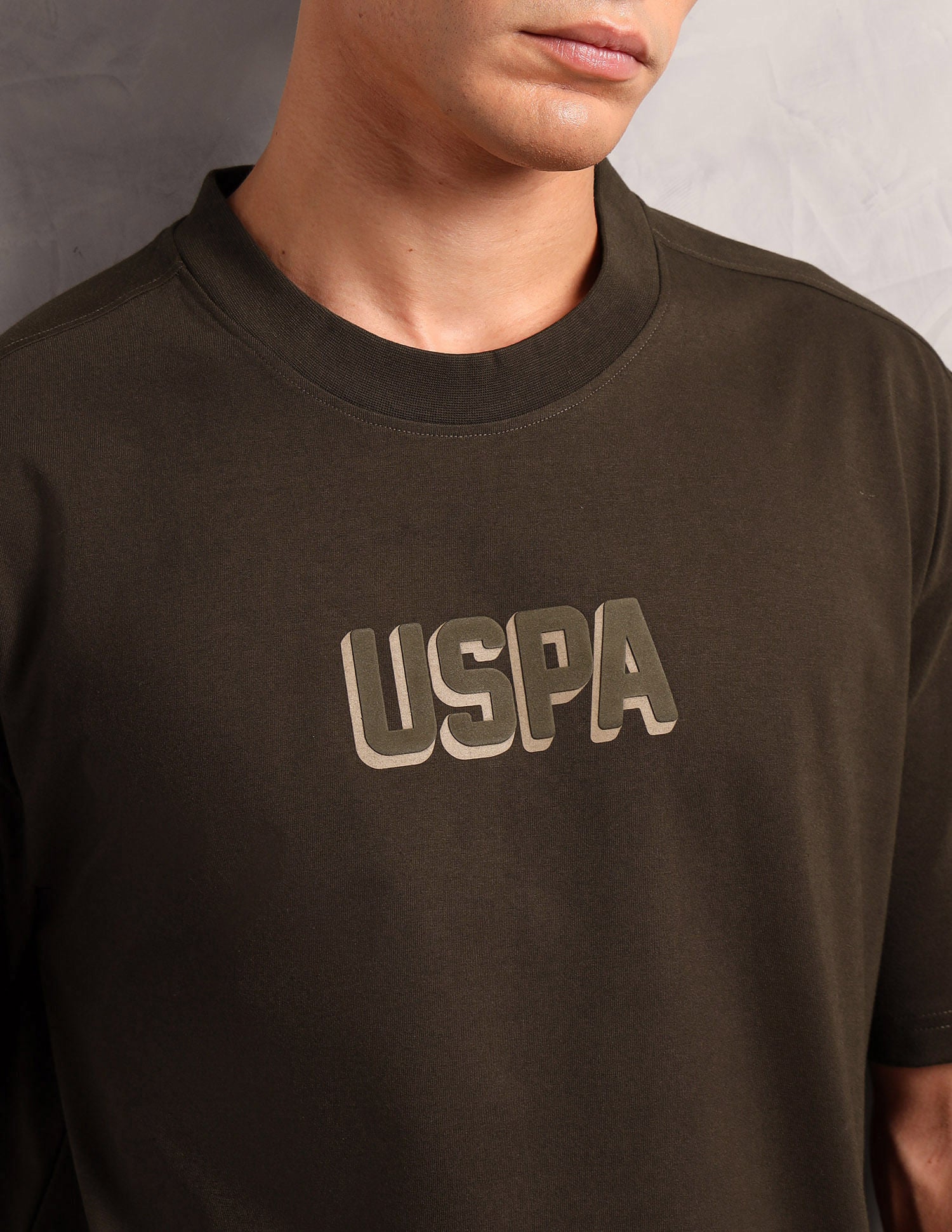 Oversized Fit Breathable OEE11 Lounge T-Shirt - Pack Of 1 Dark Brown - U.S. POLO ASSN. | Large