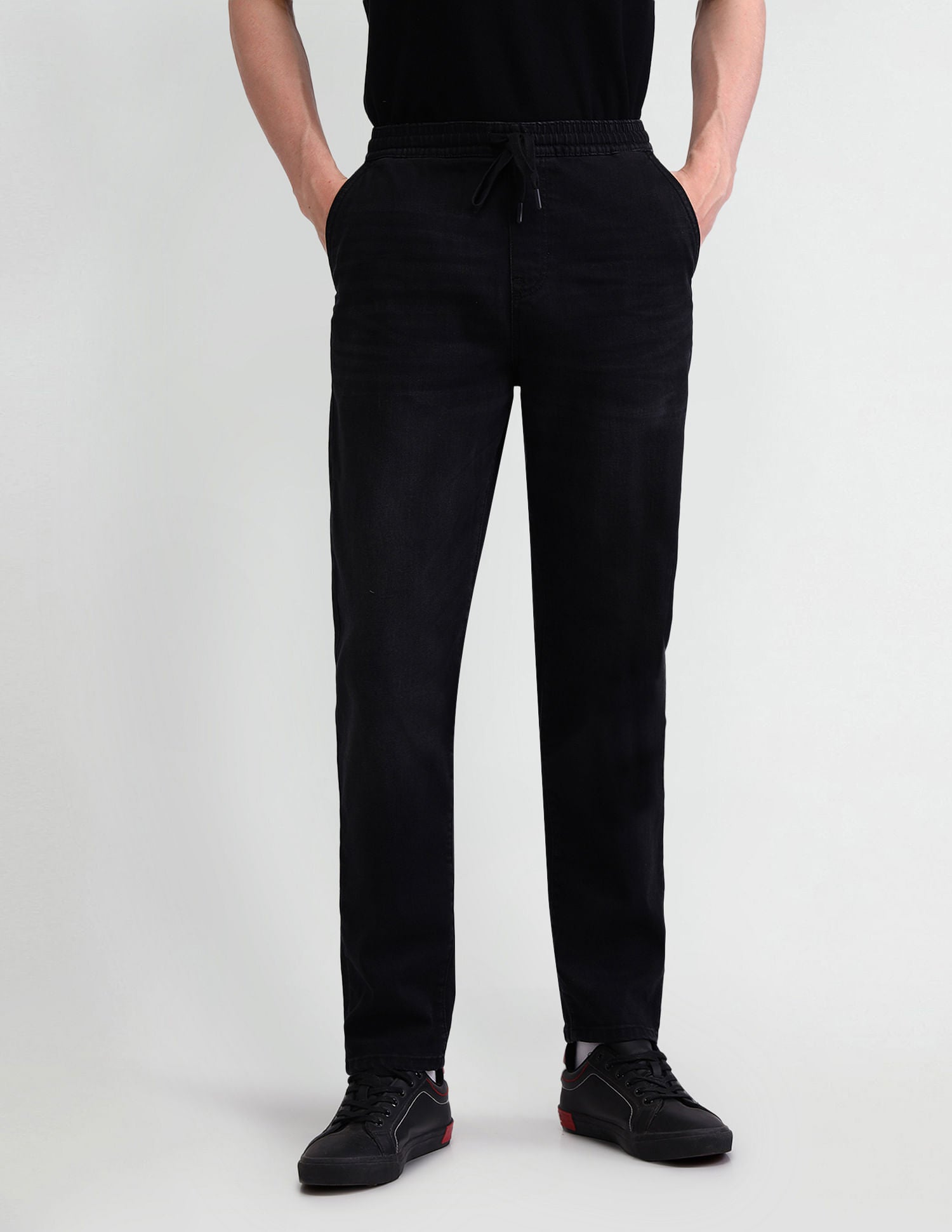 Slim Fit Black Jogger Jeans Black - U.S. POLO ASSN. | Large