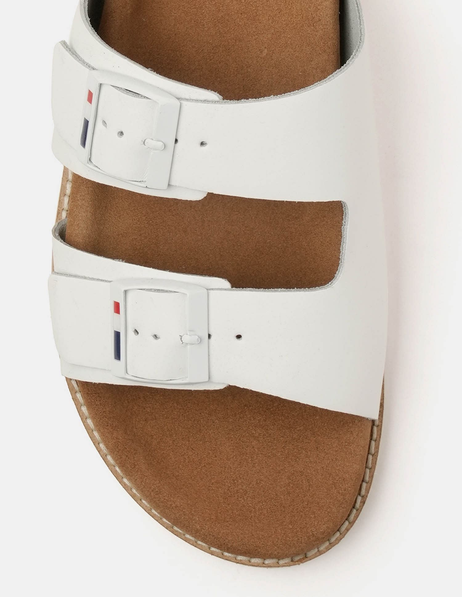 Men Mendy Buckle Strap Slippers Off White - U.S. Polo Assn. India | Large