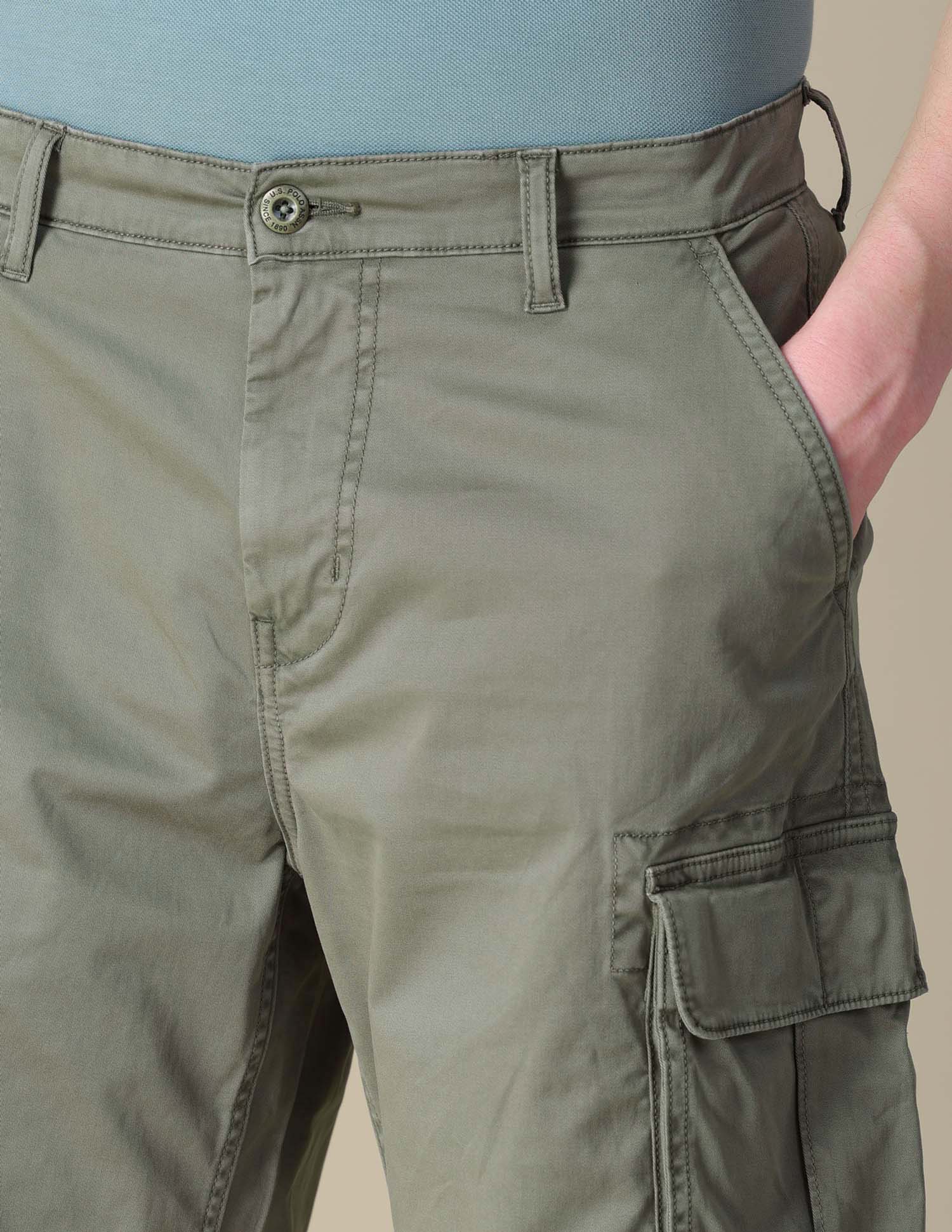 Mid Rise Cargo Shorts Olive - U.S. POLO ASSN. | Large