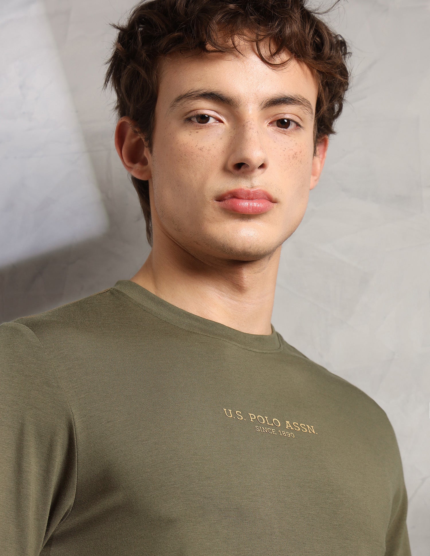 Brethable Full Sleeve PE006-PL Lounge T-Shirt - Pack Of 1 Ivy Green - U.S. Polo Assn. India | Large