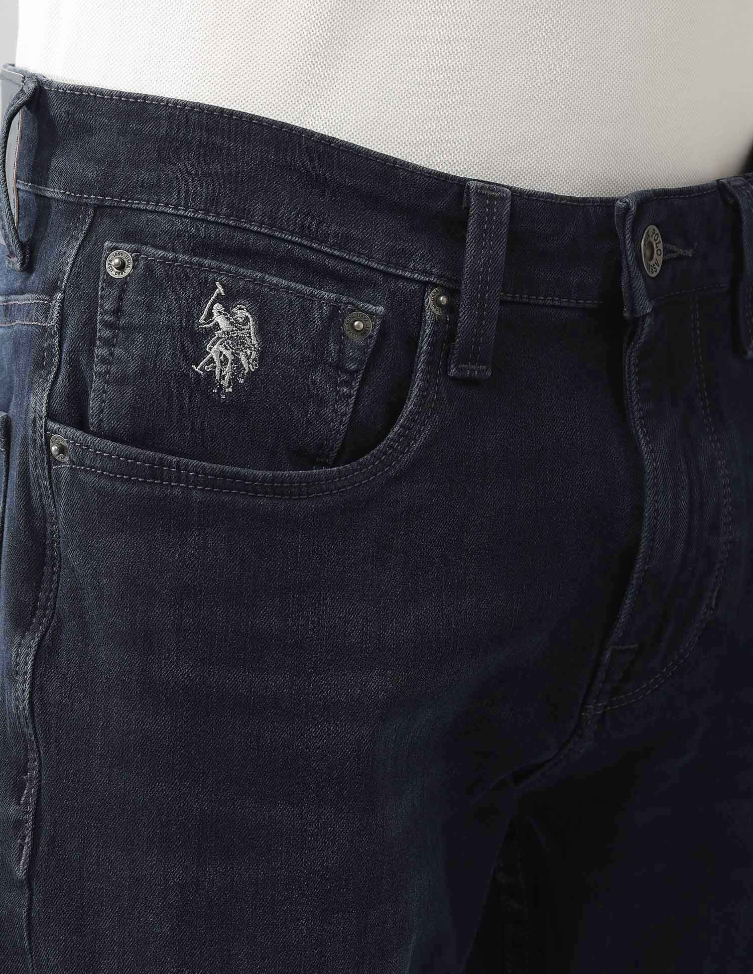 Bi Stretch Authentic Brandon Slim Tapered Fit Blue Jeans Blue - U.S. POLO ASSN. | Large