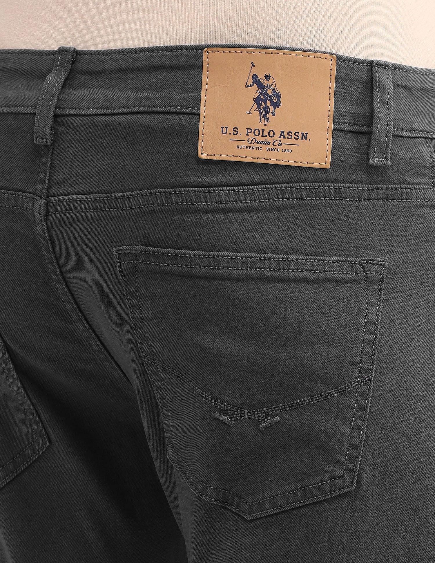 Henry Cropped Fit Jeans Black - U.S. POLO ASSN. | Large