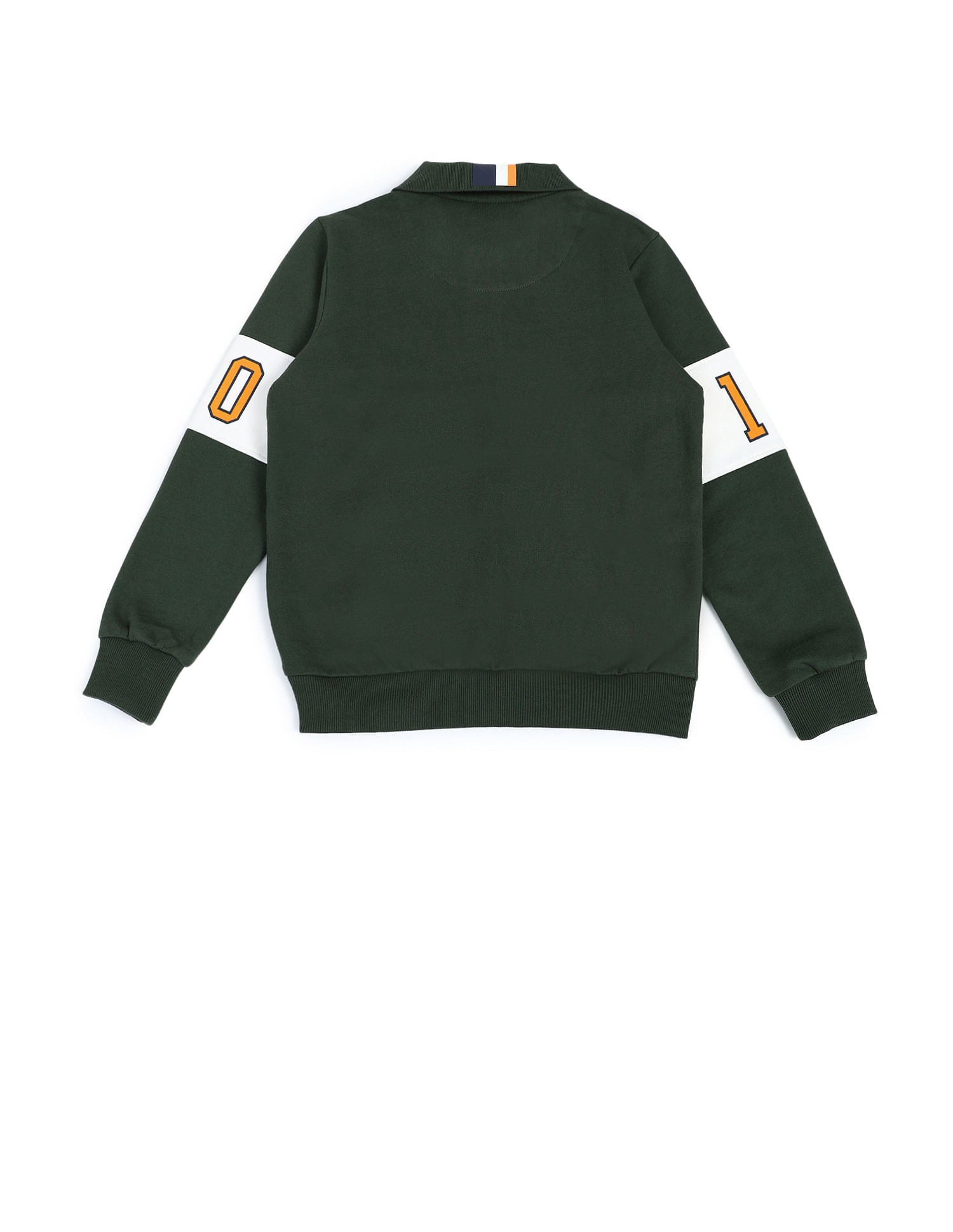 Boys Colourblocked Sweatshirt Green - U.S. POLO ASSN. | Large
