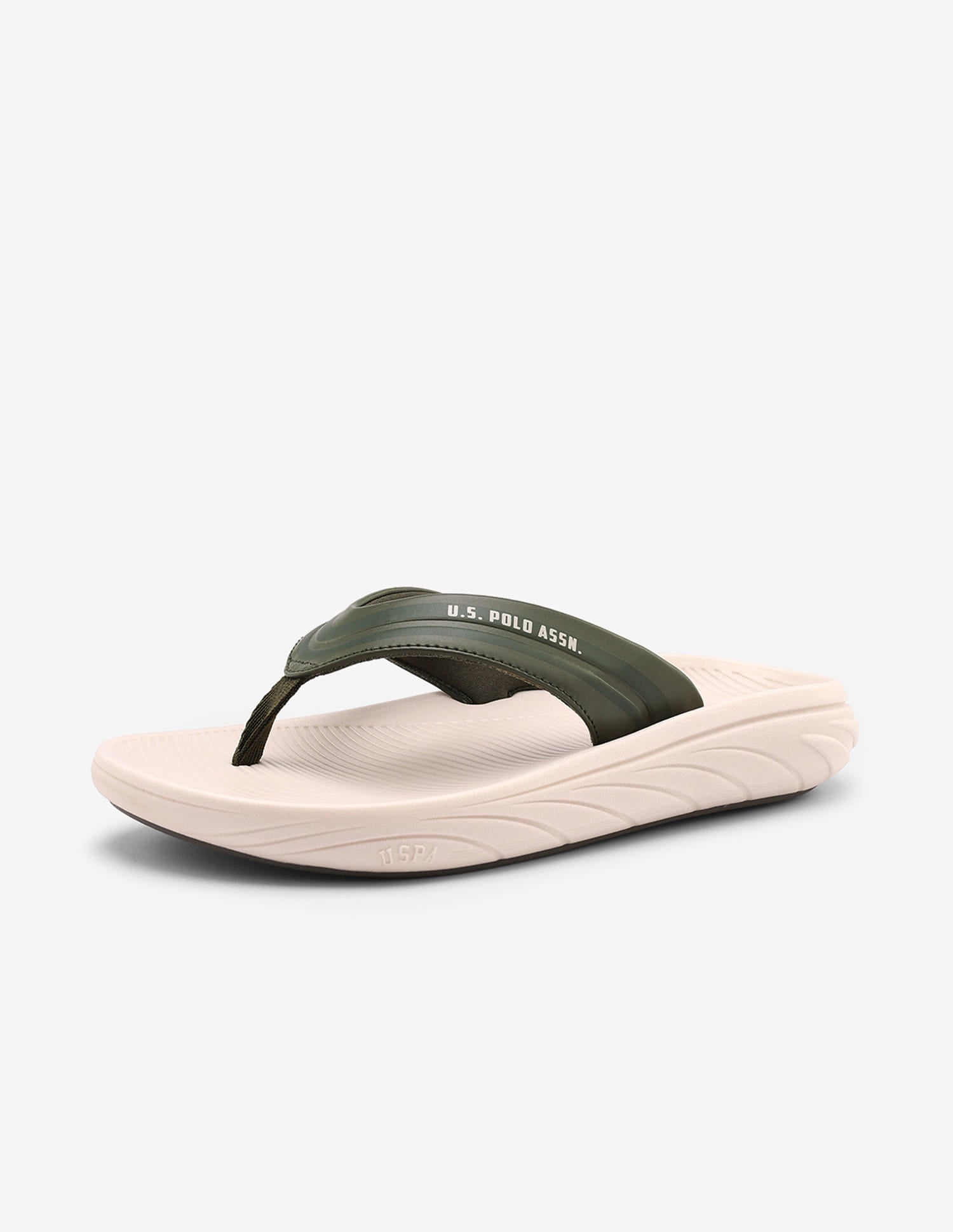 Broad Strap Celtic Flip Flops Olive - U.S. Polo Assn. India | Large