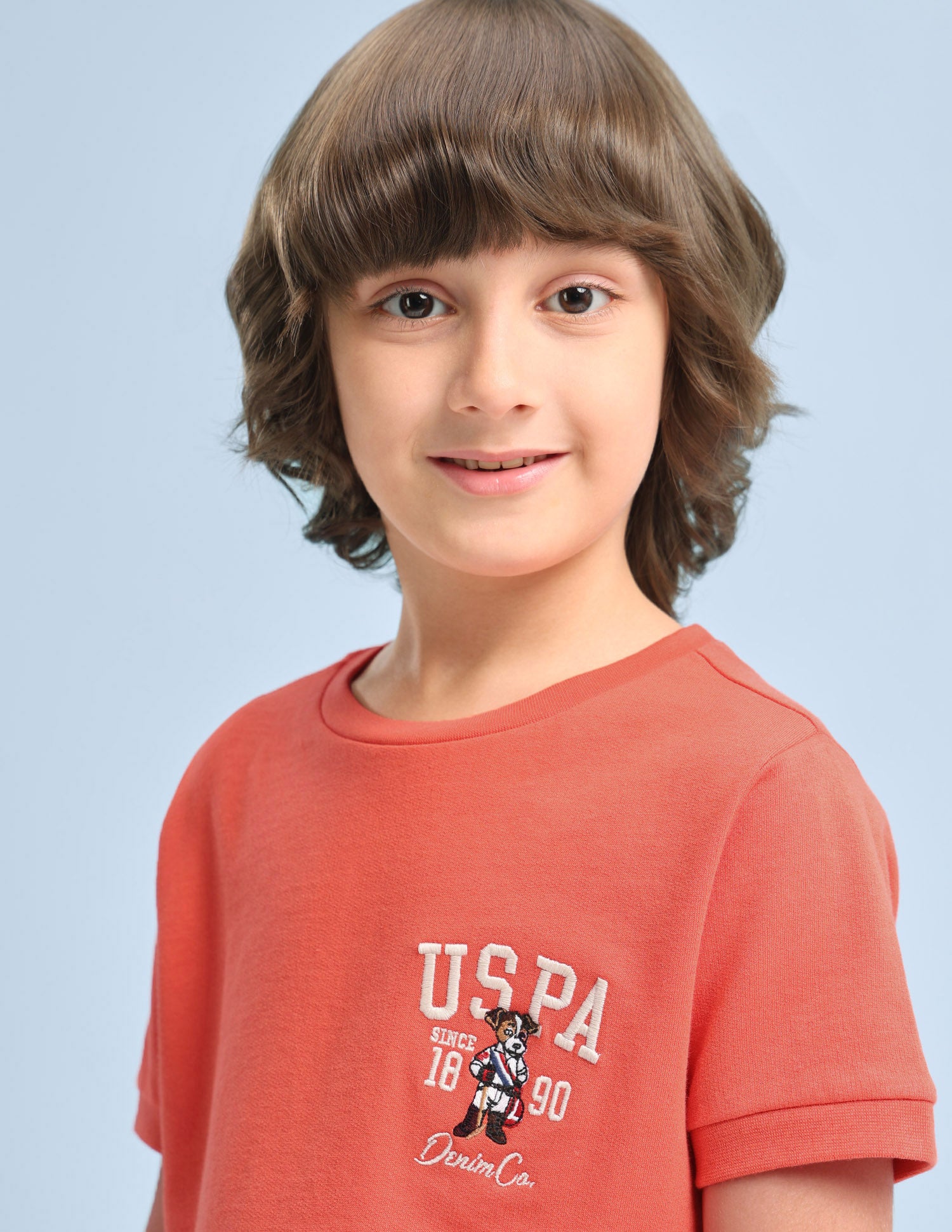 Solid Regular Fit T-Shirt Rust - U.S. Polo Assn. India | Large