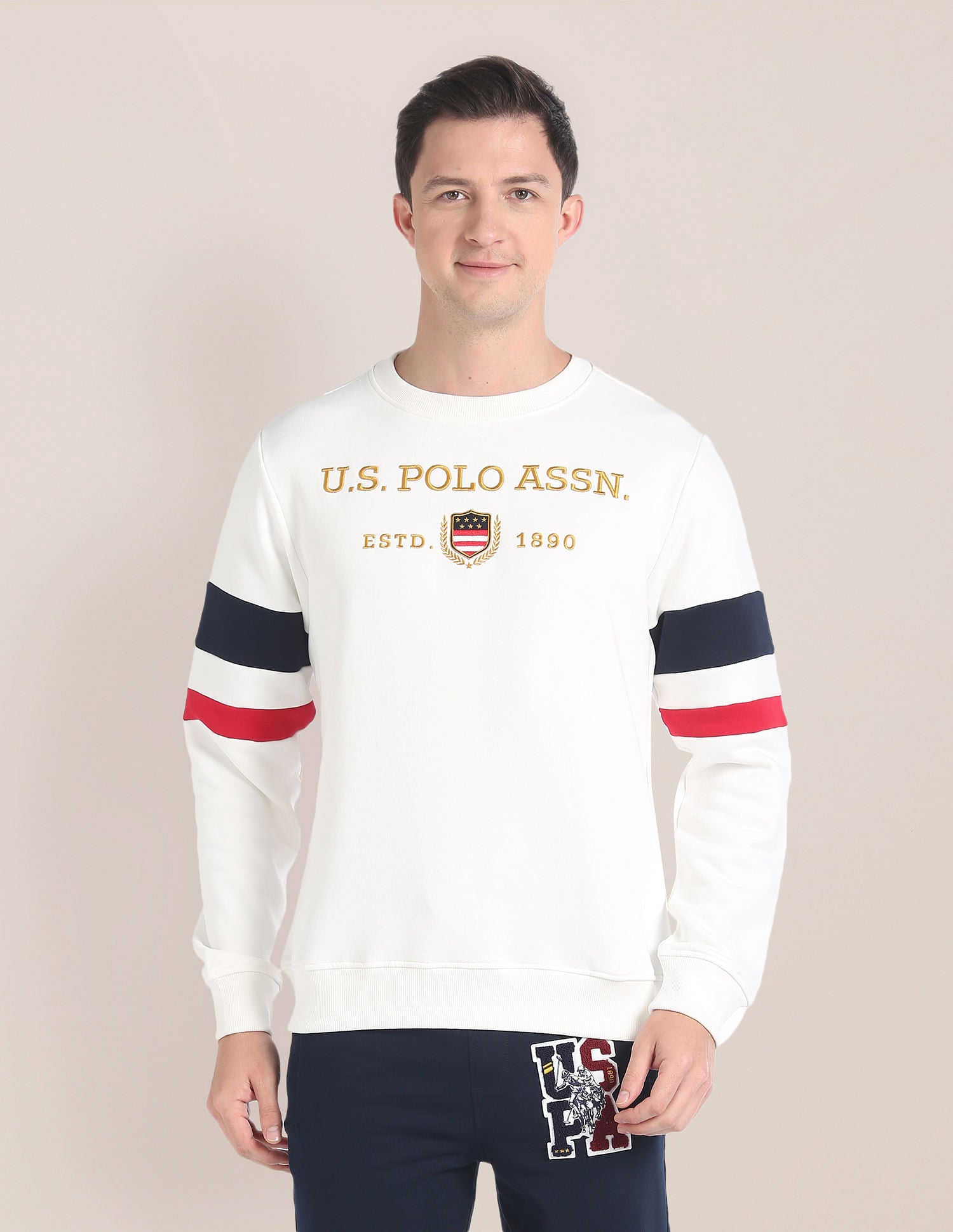 Us polo hot sale white sweatshirt