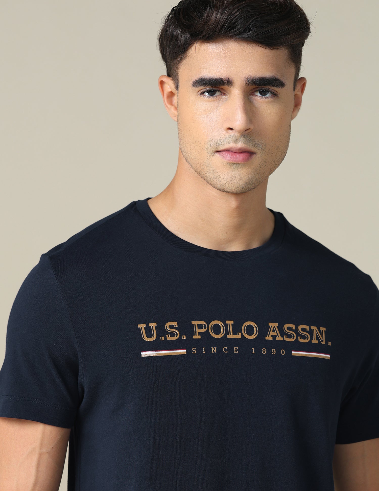 Regular Fit Solid T-shirt Navy - U.S. POLO ASSN. | Large