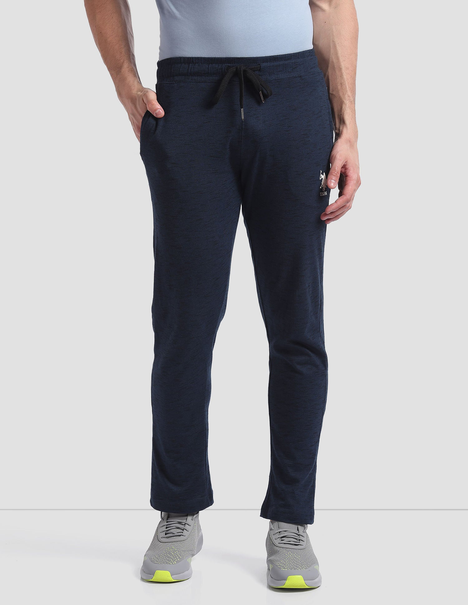 Comfort Fit Cotton Polyester I672 Lounge Track Pants - Pack Of 1 Navy - U.S. POLO ASSN. | Large
