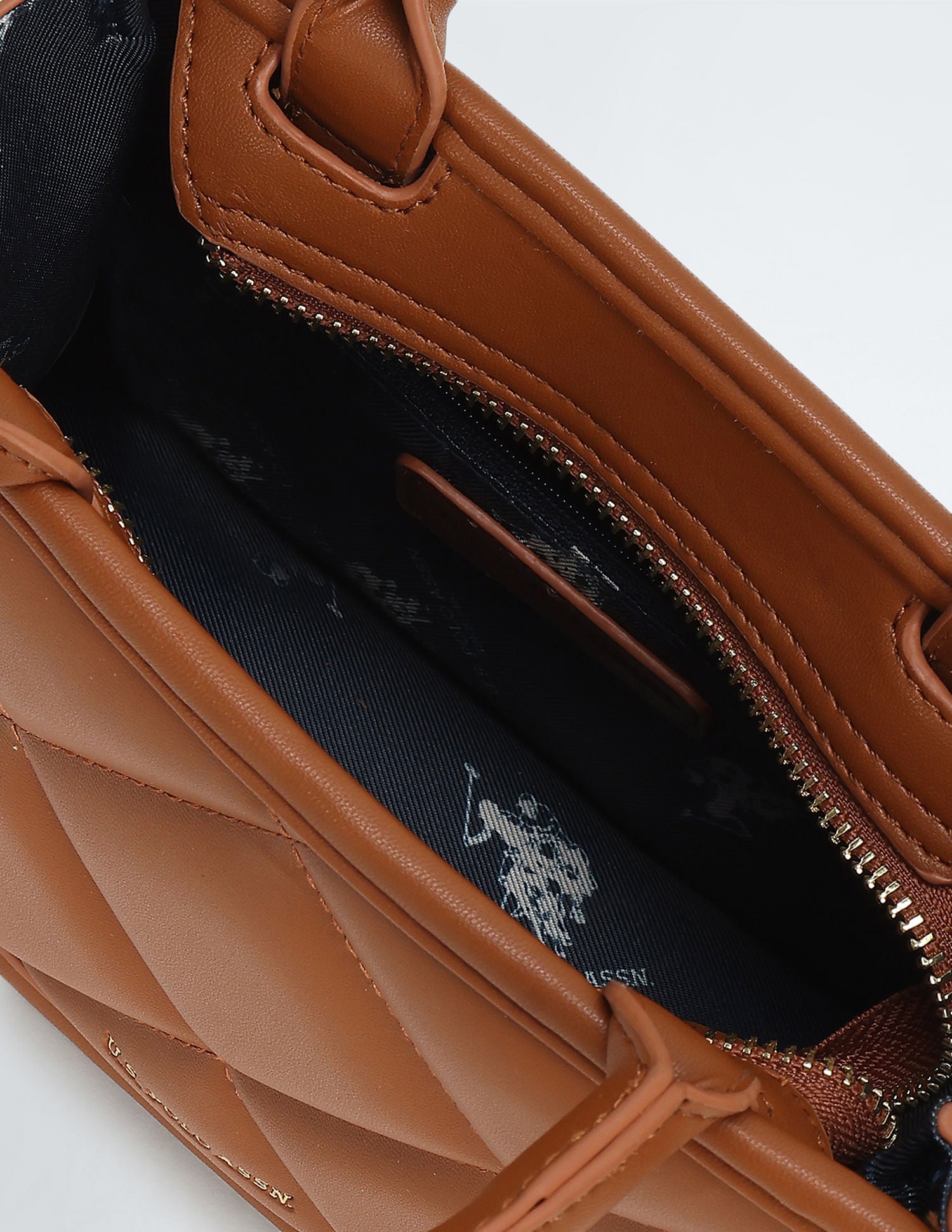 City Girl Quilted Sling Bag Tan - U.S. POLO ASSN. | Large