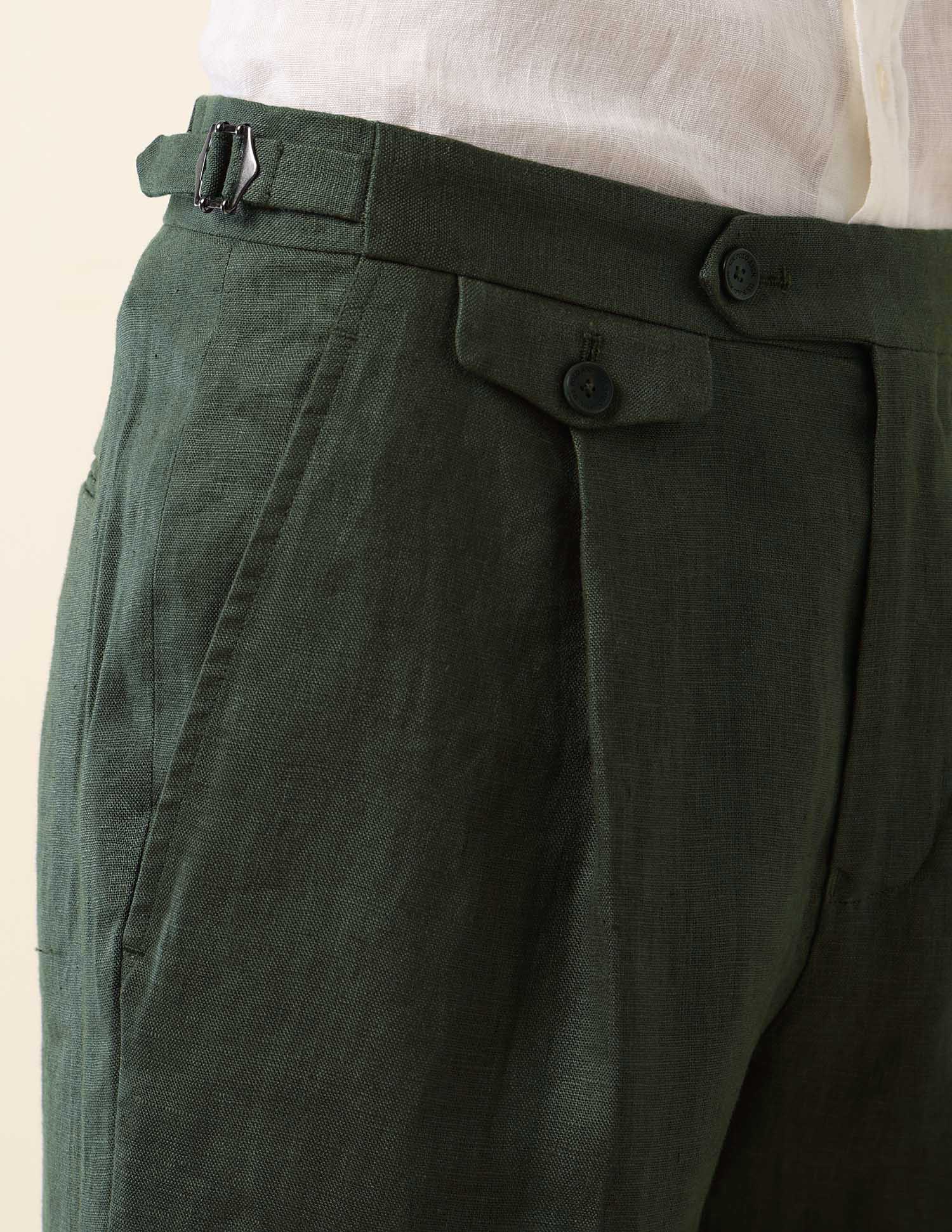 Pacho Riley Straight Fit Trousers Olive - U.S. Polo Assn. India | Large