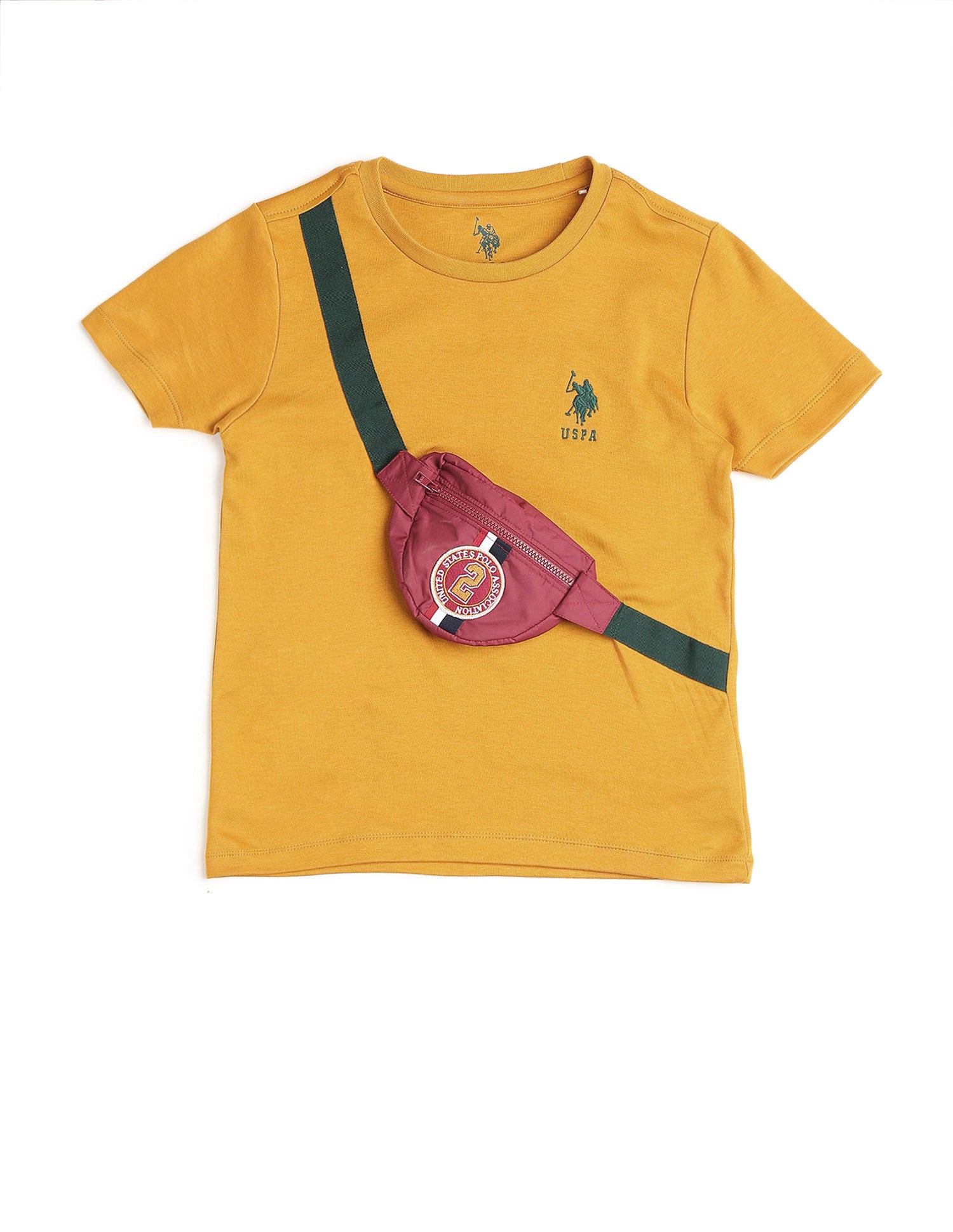 Boys Pure Cotton Regular Fit T Shirt Yellow - U.S. POLO ASSN. | Large