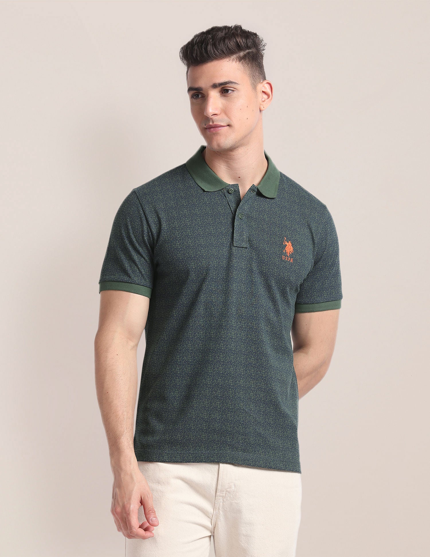 Tropical Print Slim Polo Shirt – U.S. Polo Assn. India