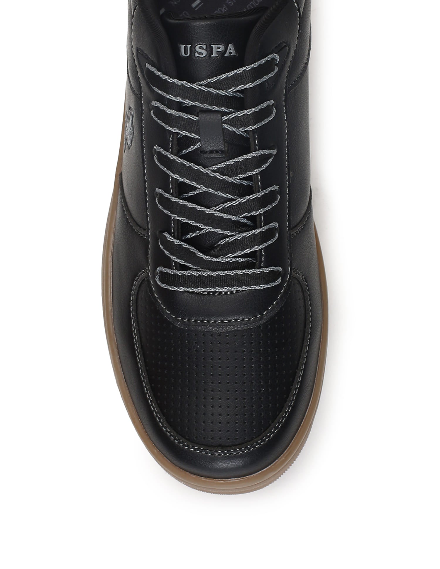 Men Kodiak 2.0 Black Retro Court Sneakers Black - U.S. Polo Assn. India | Large