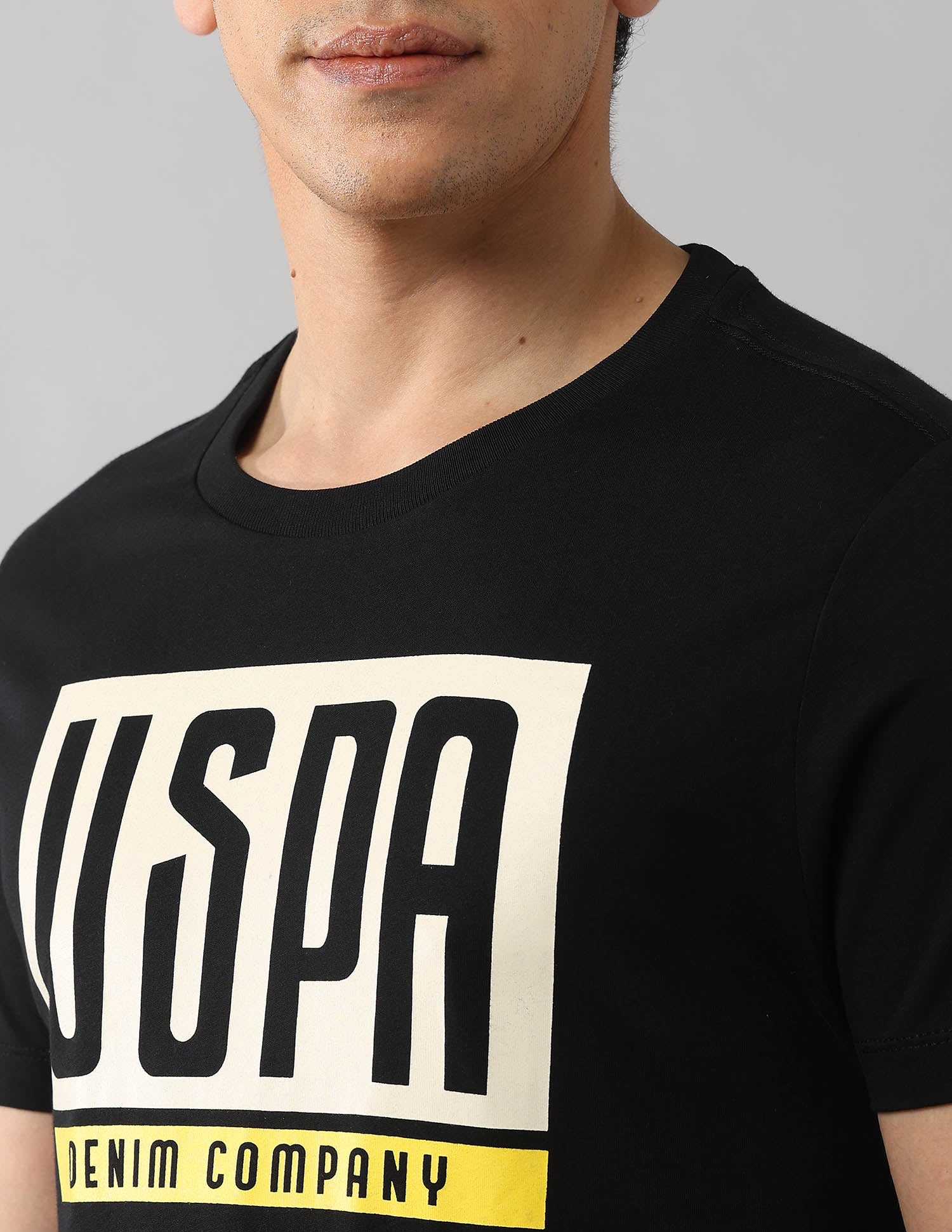 Brand Printed Americana T-Shirt Black - U.S. POLO ASSN. | Large