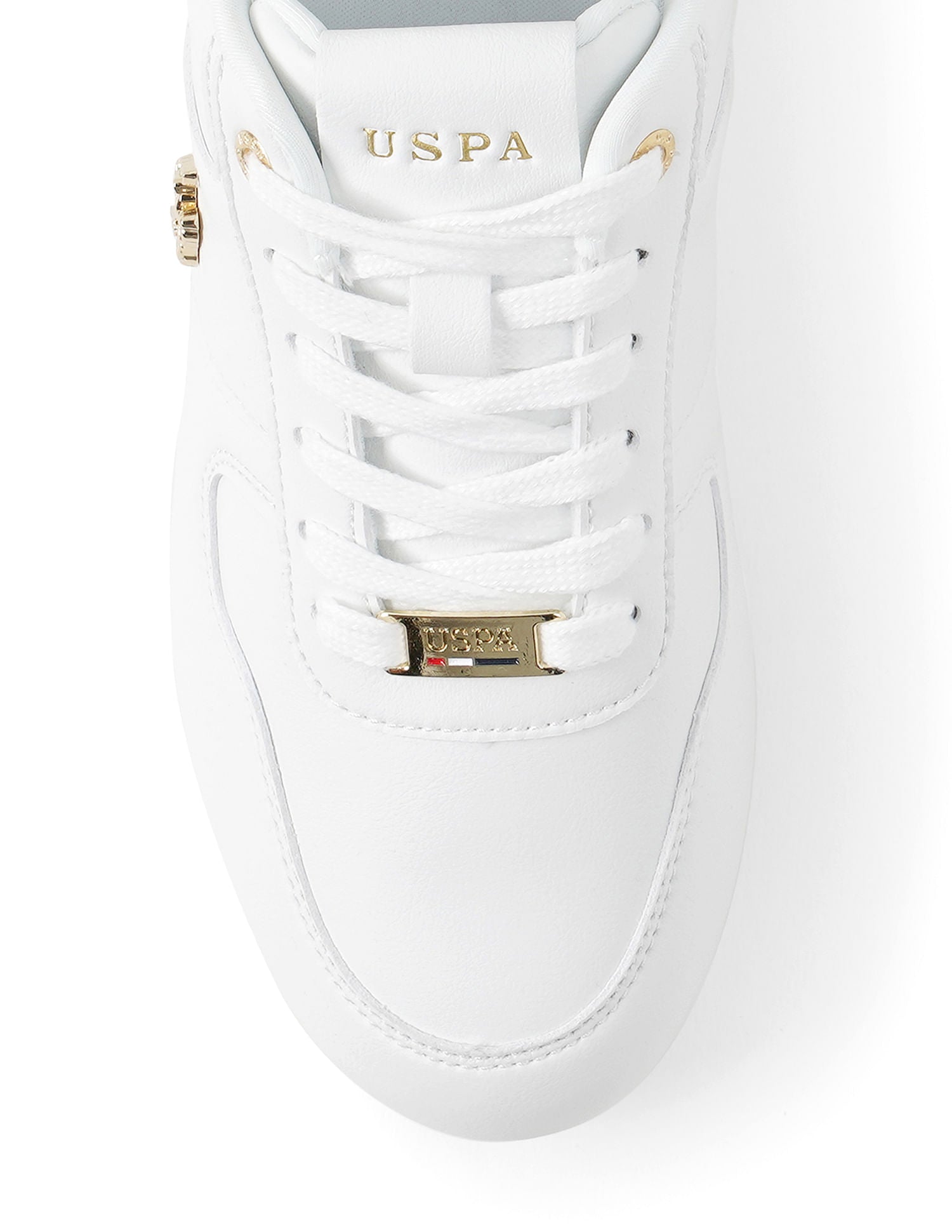 Women Lace Ups Logo Sorrento 2.0 Sneakers White - U.S. POLO ASSN. | Large