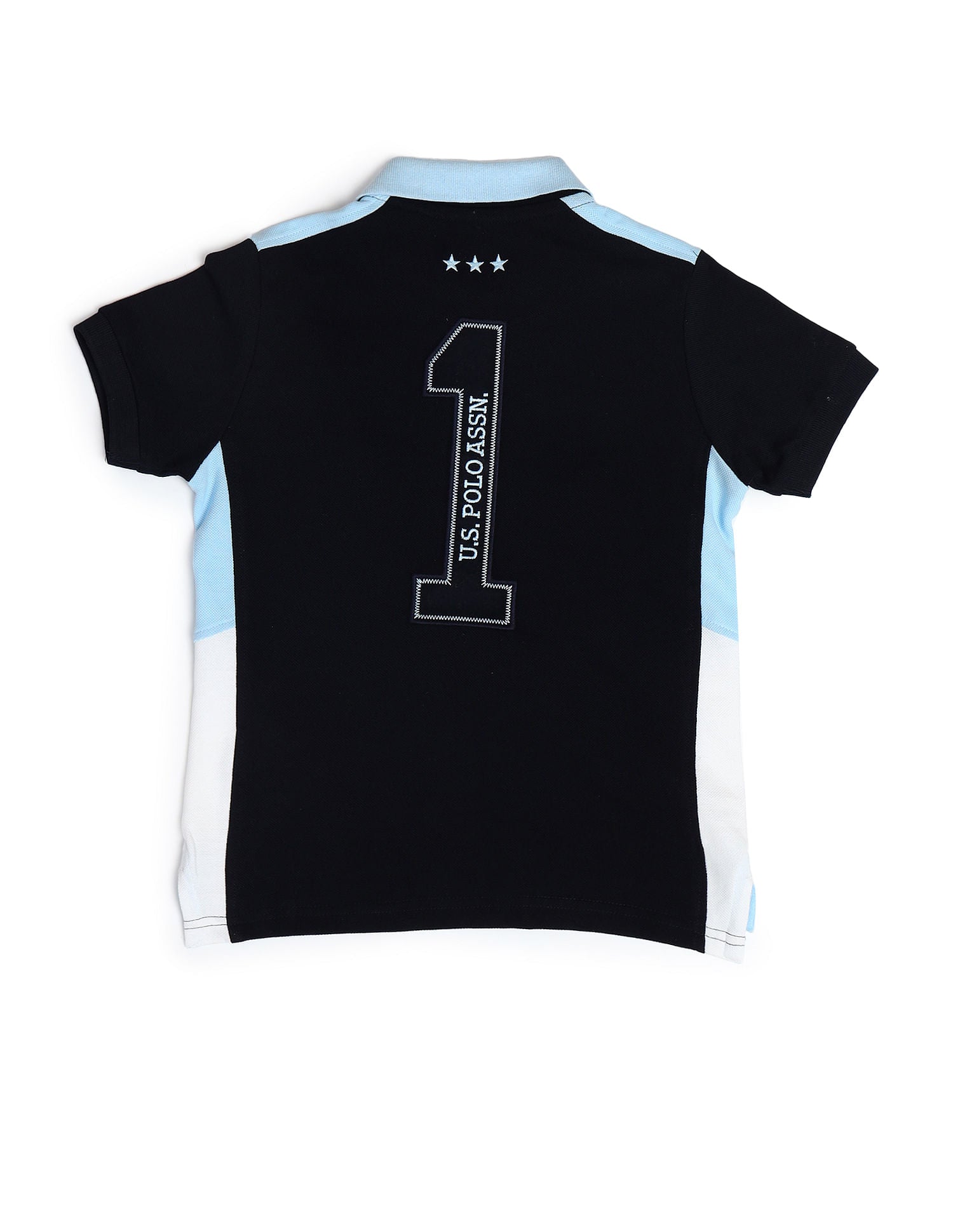 Boys Cotton Printed Polo Shirt Blue - U.S. Polo Assn. India | Large
