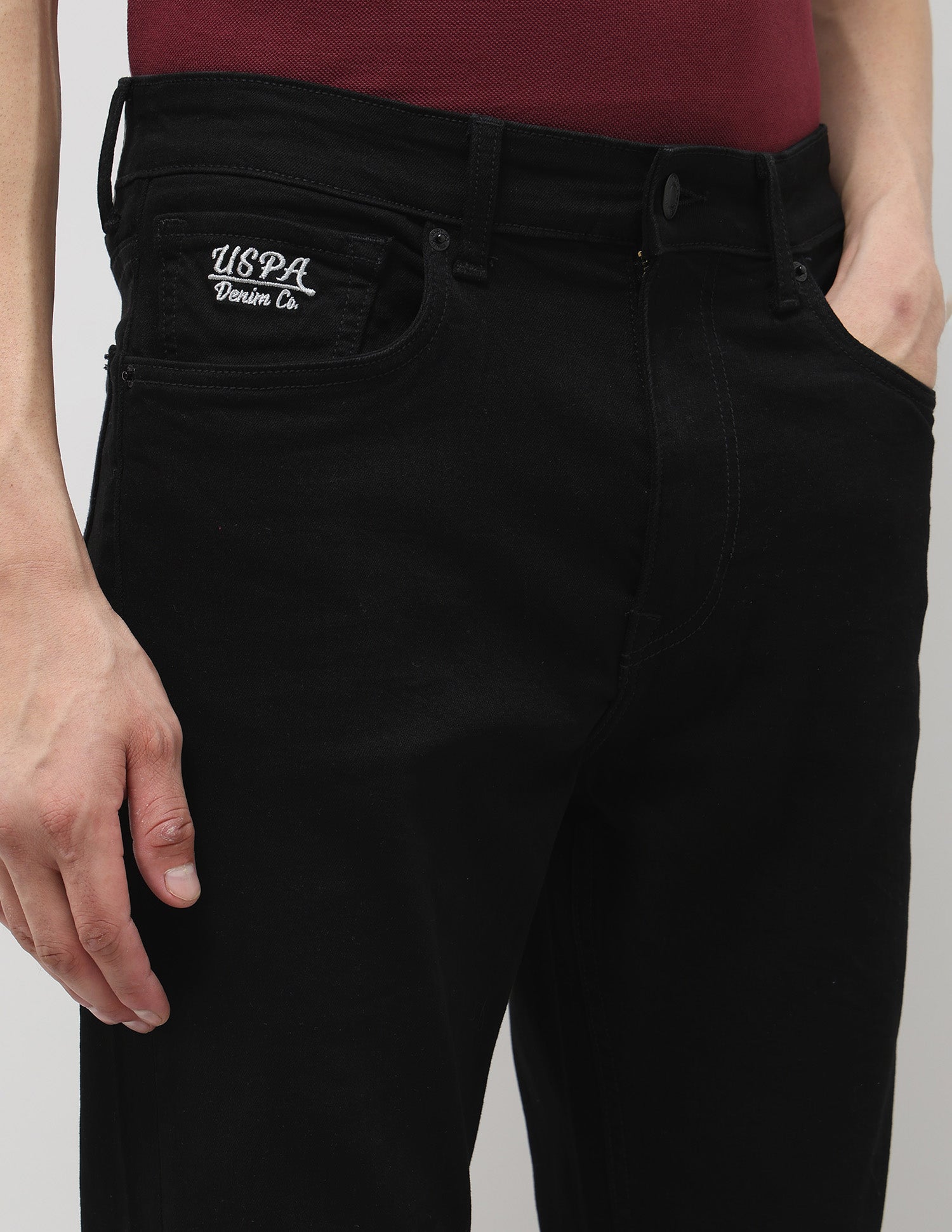 Connor Bootcut Black Jeans Black - U.S. POLO ASSN. | Large