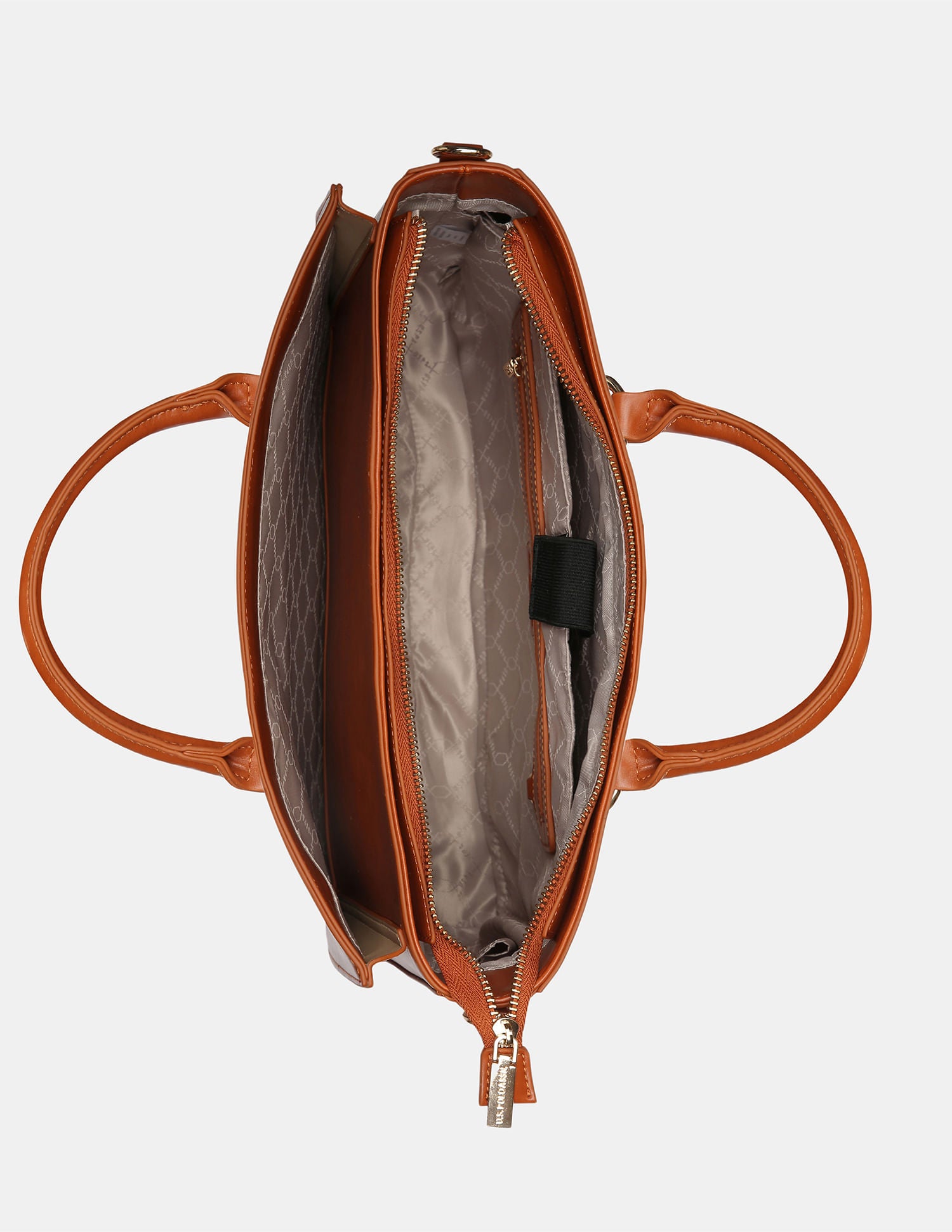 Women Bianca Tote Bag with Detachable strap sling Tan - U.S. POLO ASSN. | Large