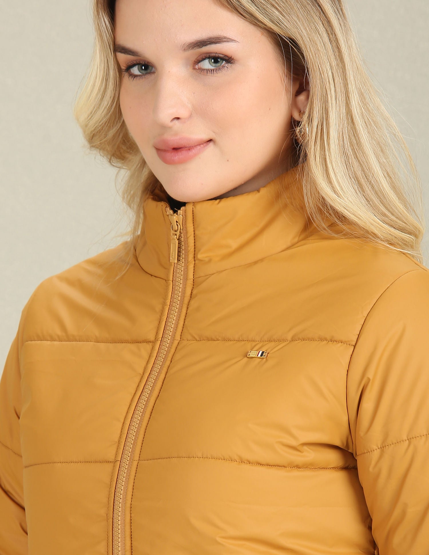 High Neck Puffer Jacket Mustard - U.S. POLO ASSN. | Large
