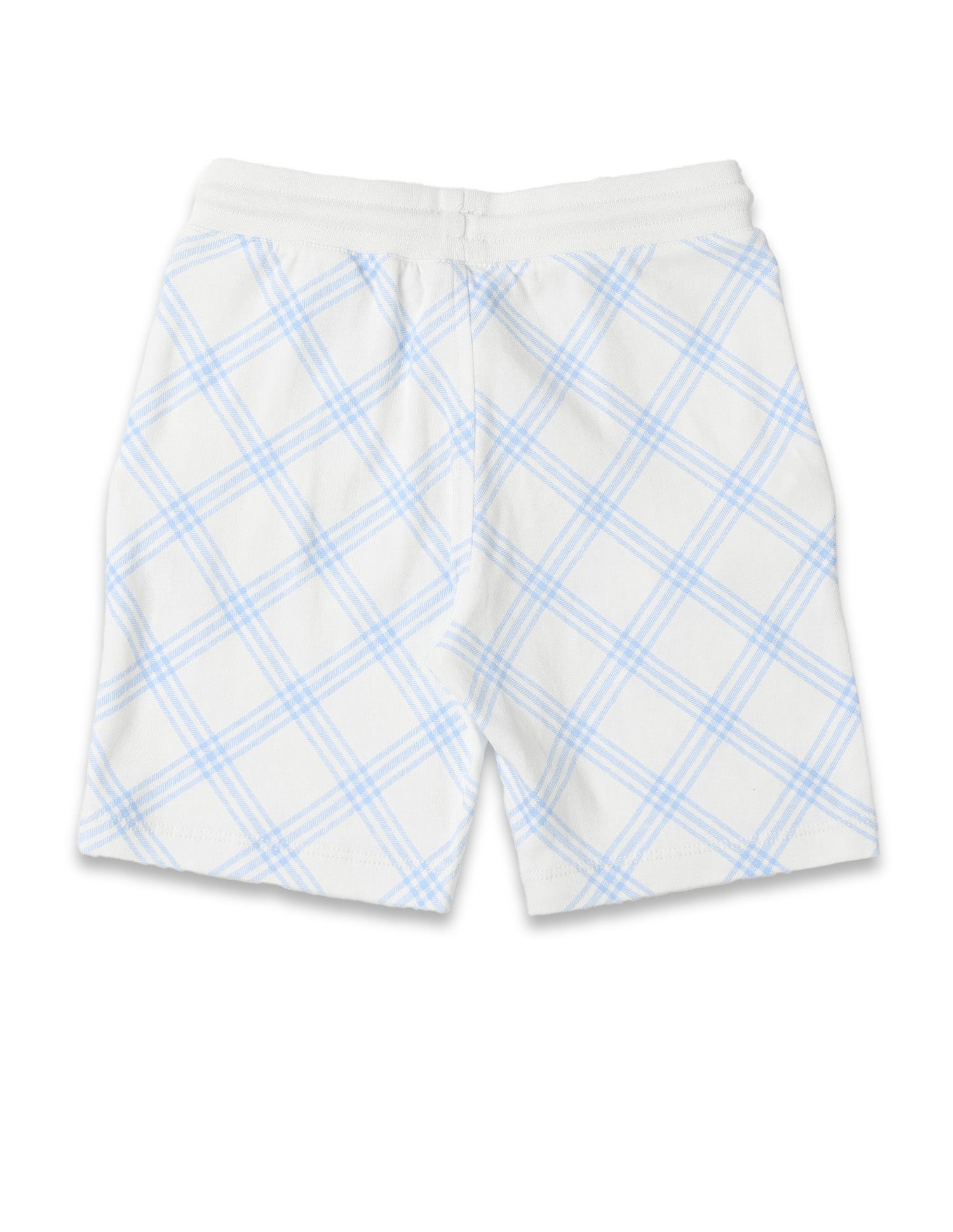 Boys Plaid Checked Regular Fit Shorts White - U.S. POLO ASSN. | Large