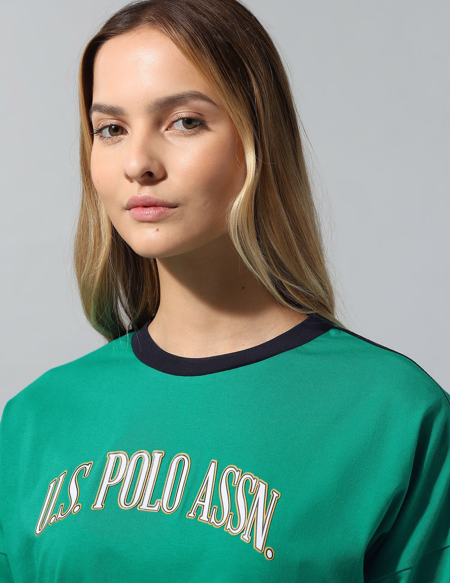 Brand Printed Regular Fit T-Shirt Green - U.S. Polo Assn. India | Large