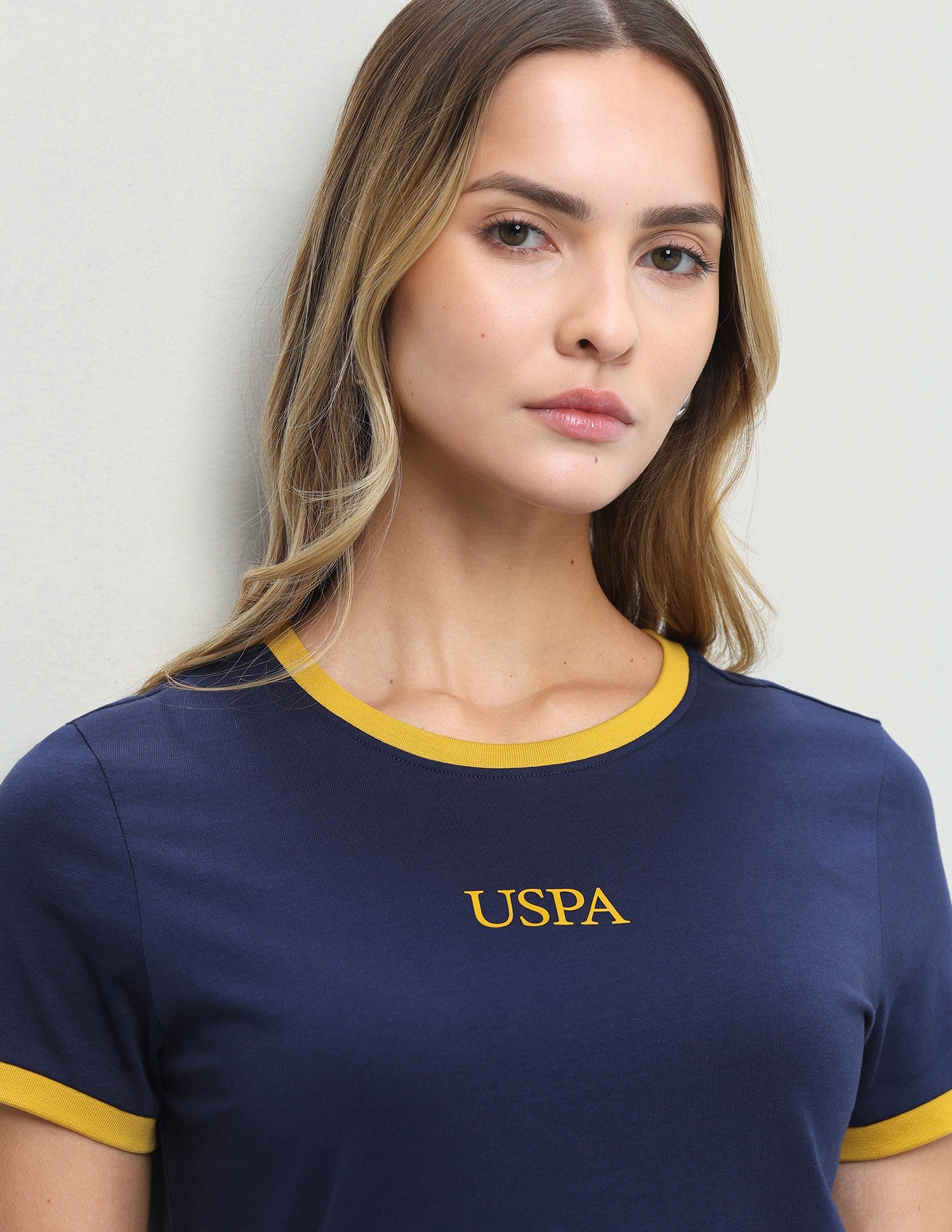 Brand Printed Regular Fit T-Shirt Navy - U.S. Polo Assn. India | Large
