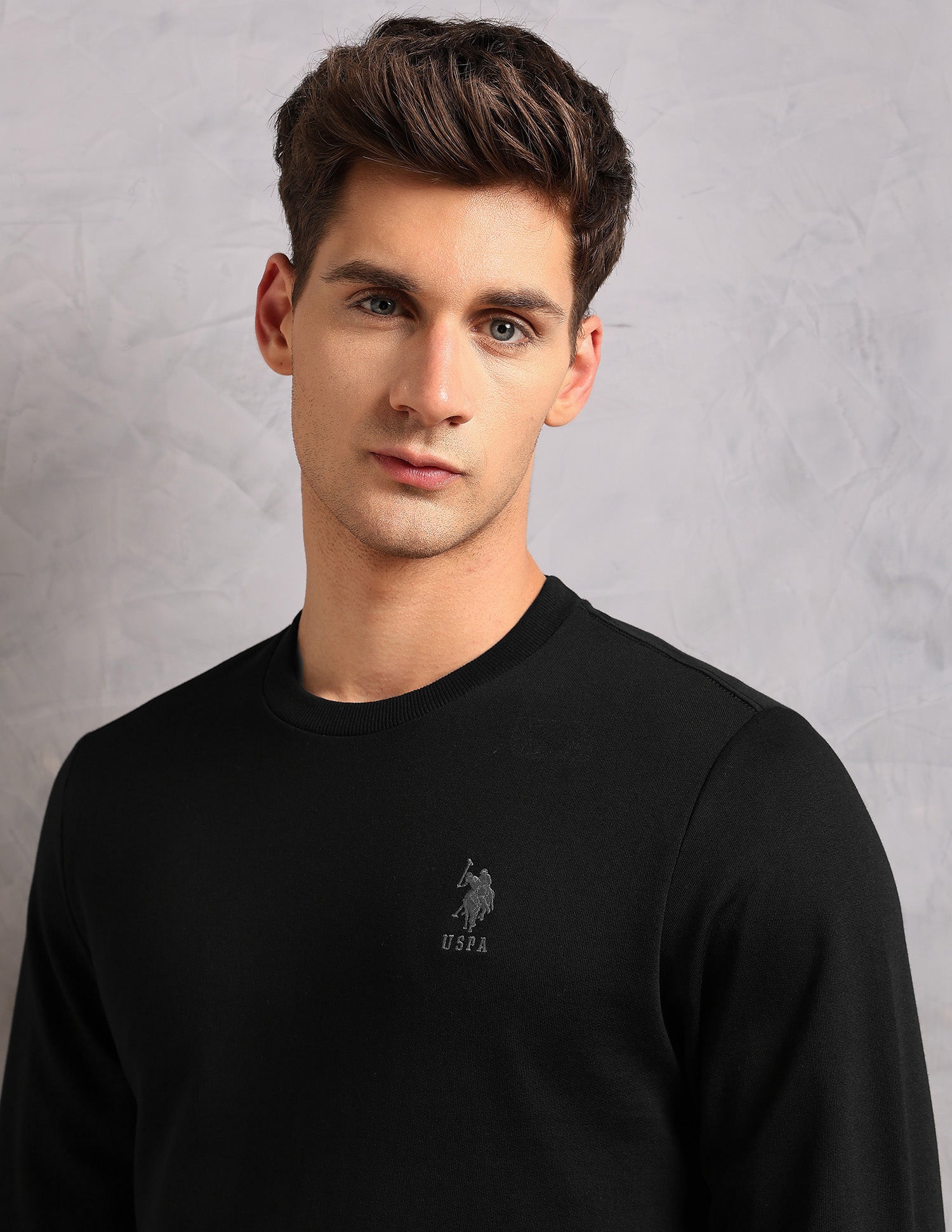 Comfort Fit Solid OEE14 Lounge T-Shirt - Pack Of 1 Black - U.S. POLO ASSN. | Large