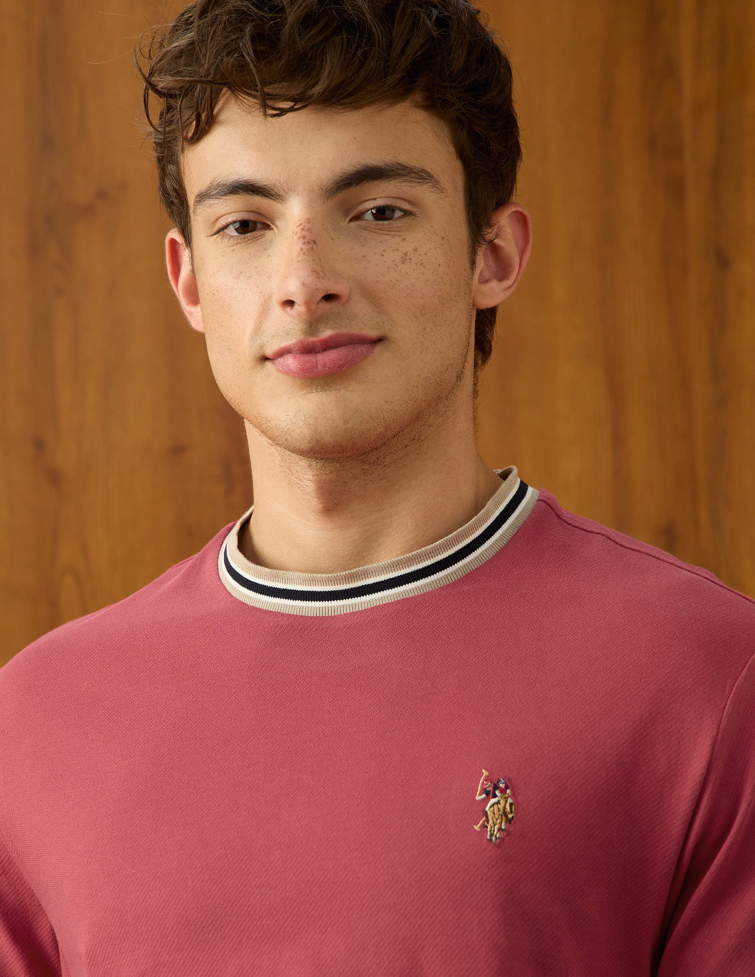 Solid Relaxed Fit T-Shirt Pink - U.S. Polo Assn. India | Large