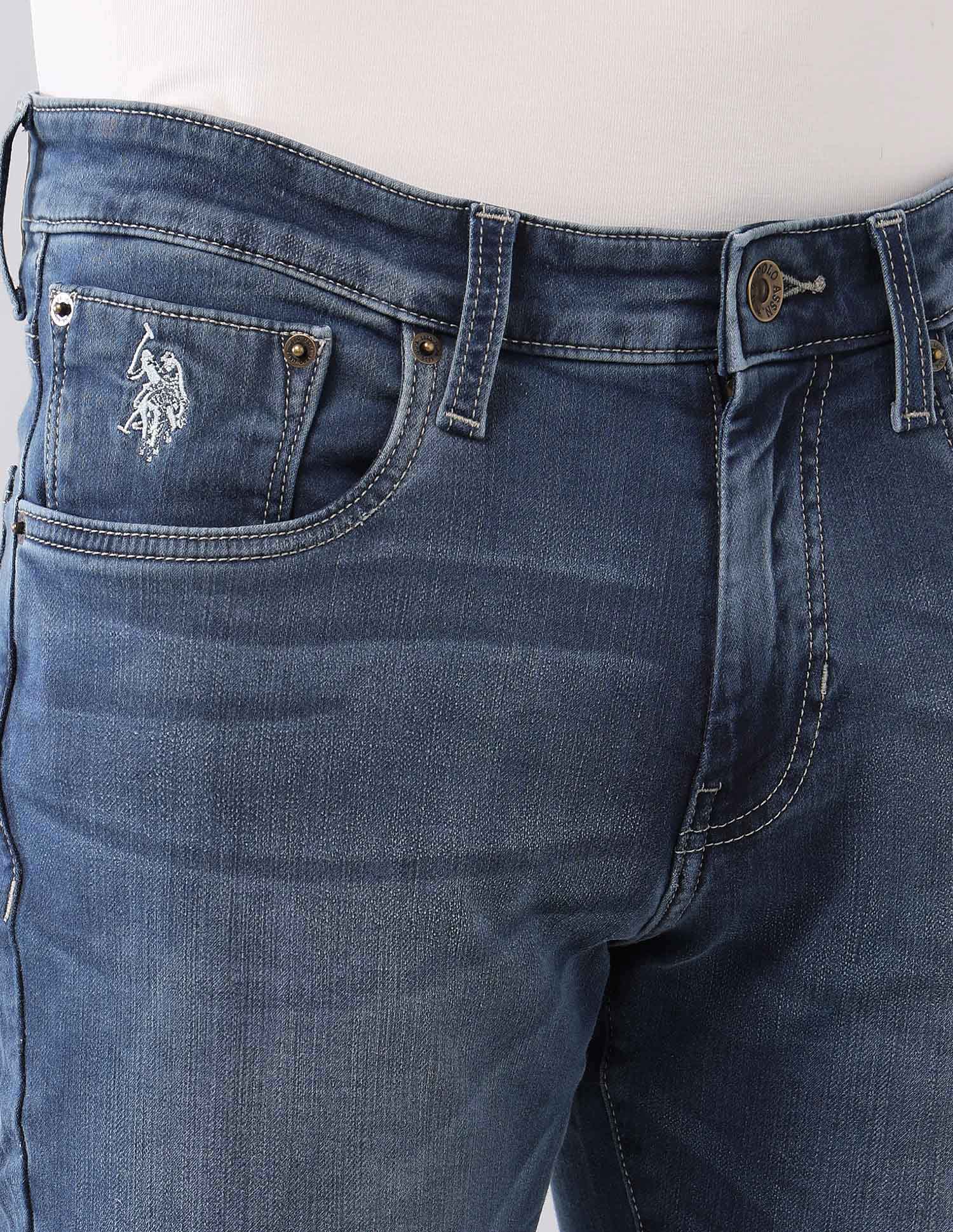 Brandon Slim-Tapered Fit Super Stretch Jeans Blue - U.S. Polo Assn. India | Large