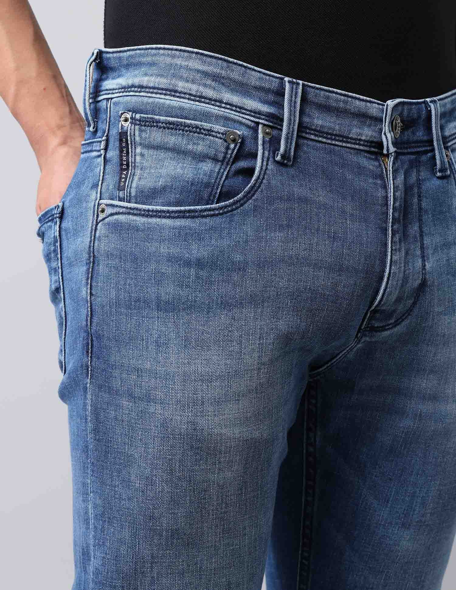 Henry Tapered Fit Blue Jeans Medium wash - U.S. POLO ASSN. | Large