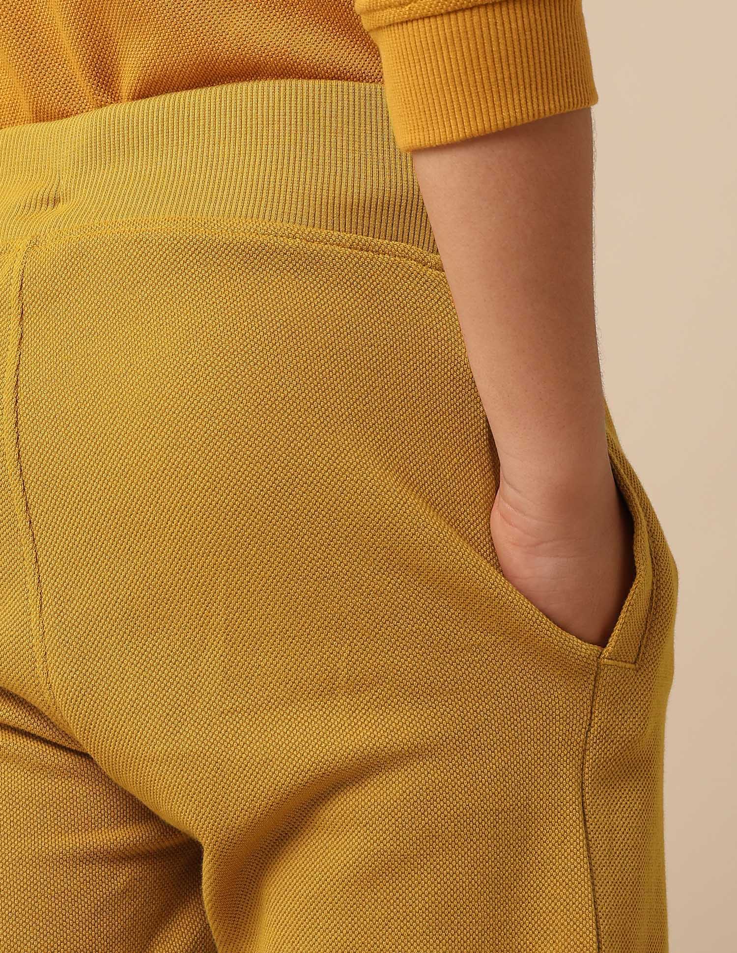 Textured Regular Fit Joggers Yellow - U.S. POLO ASSN. | Large