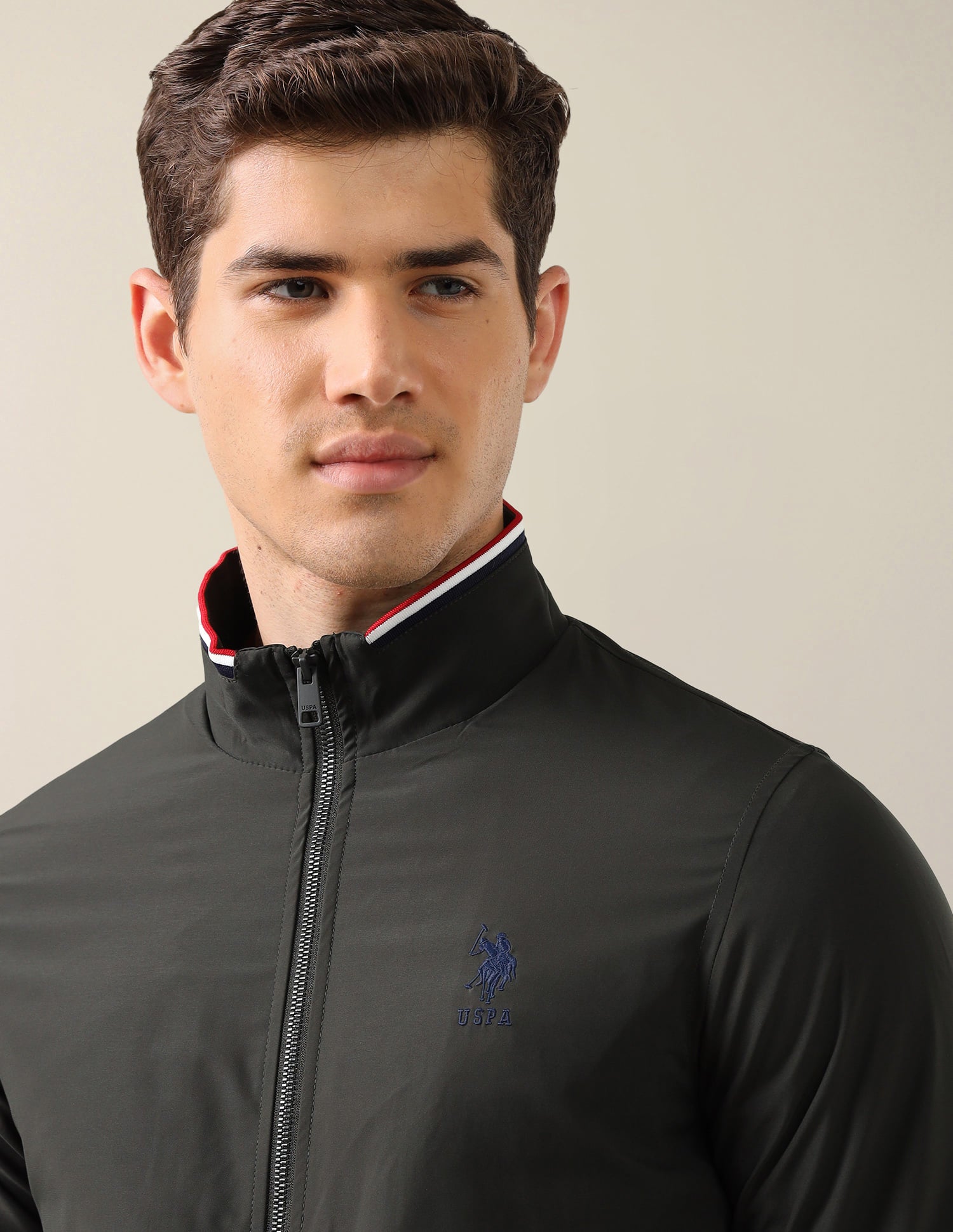 Regular Fit Jacket Olive - U.S. Polo Assn. India | Large