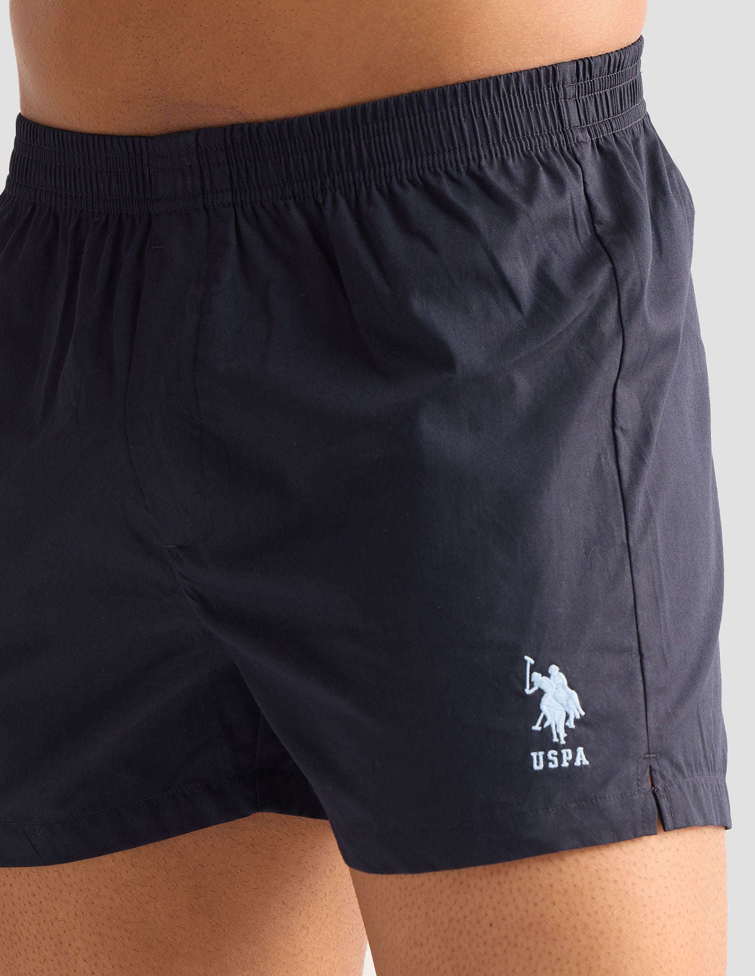 Pure Cotton OEX04 Boxer Shorts - Pack Of 1 Navy - U.S. POLO ASSN. | Large