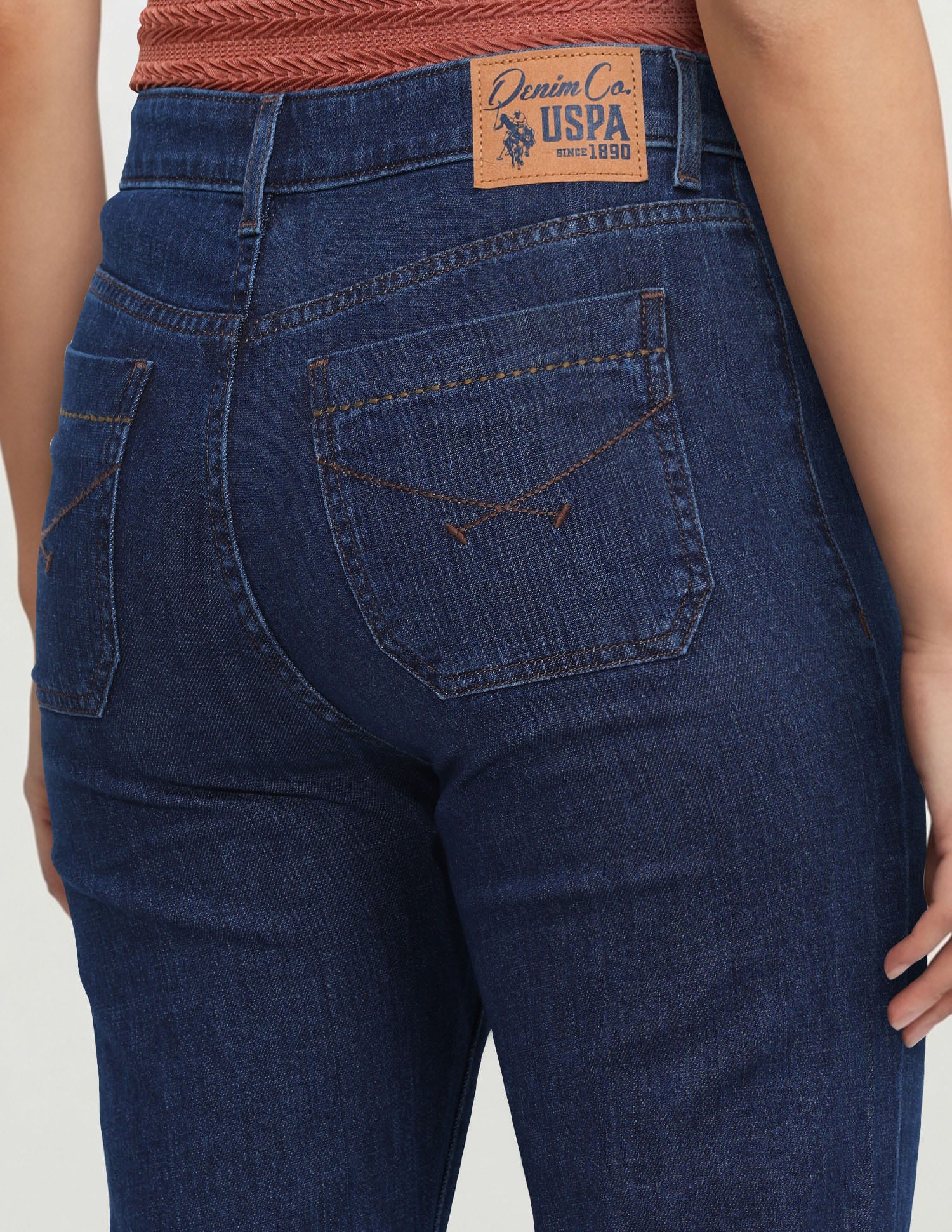 High Rise Flared Fit Jeans Blue - U.S. Polo Assn. India | Large