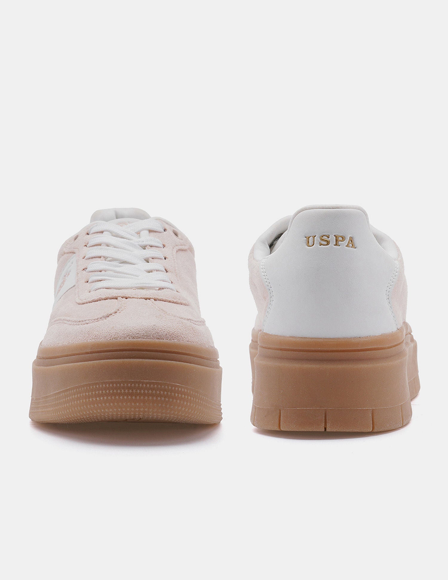 Women Zaira Colourblocked Sneakers Light Pink - U.S. POLO ASSN. | Large