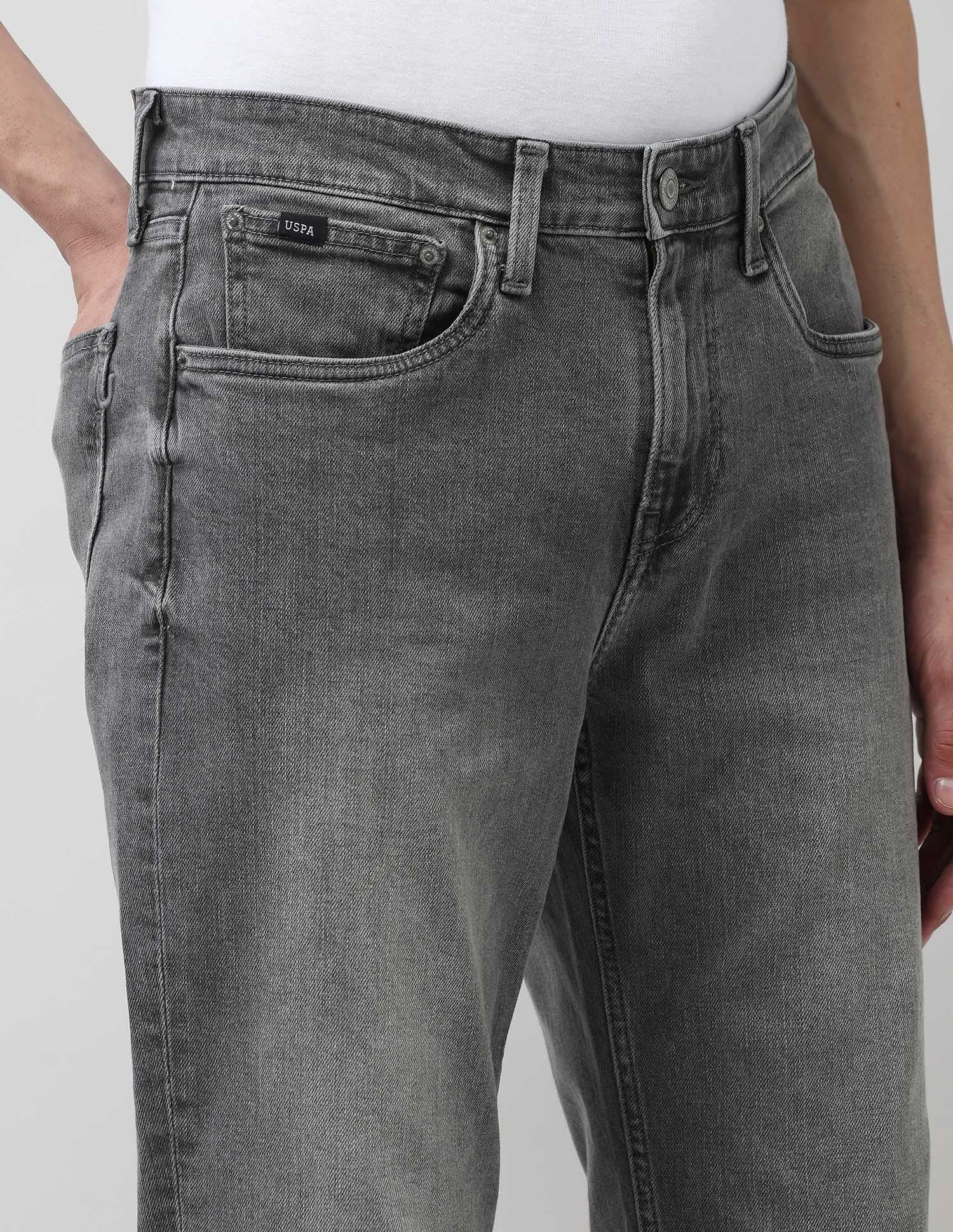 Shawn Relaxed Fit Grey Jeans Dark Grey - U.S. POLO ASSN. | Large