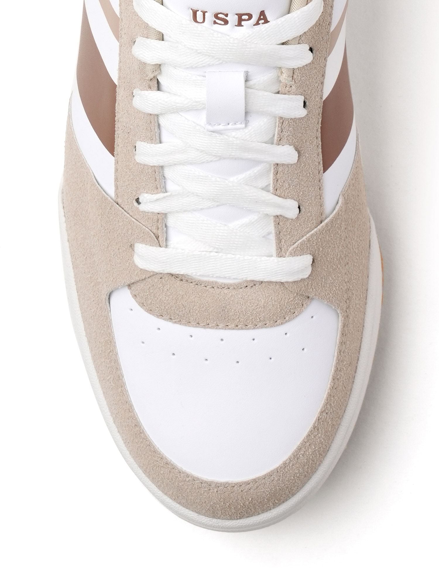 Men Roger Colourblocked Sneakers Beige - U.S. POLO ASSN. | Large