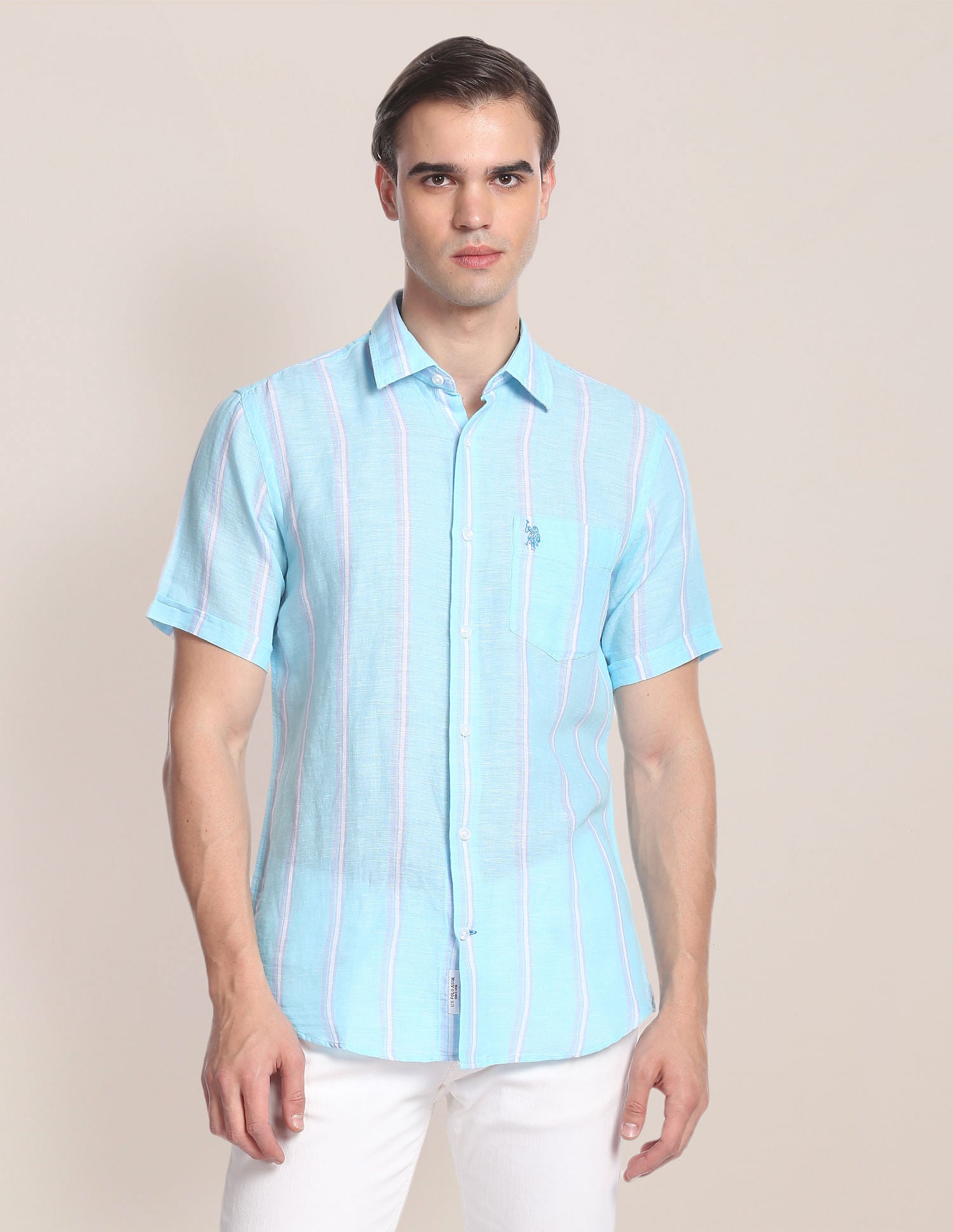 Iconic Linen Cotton Stripe Shirt