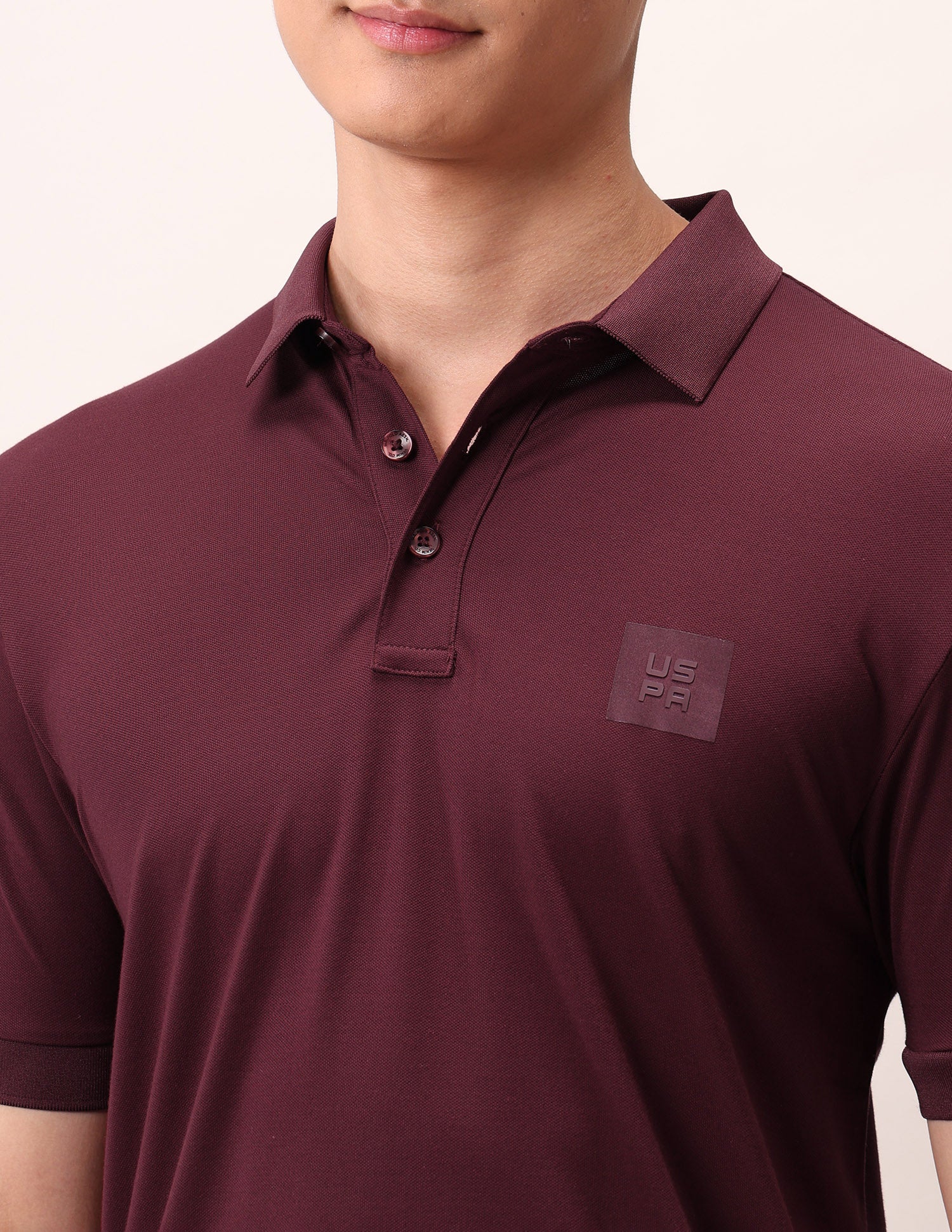 Muscle Fit Outdoor Polo Shirt Maroon - U.S. Polo Assn. India | Large