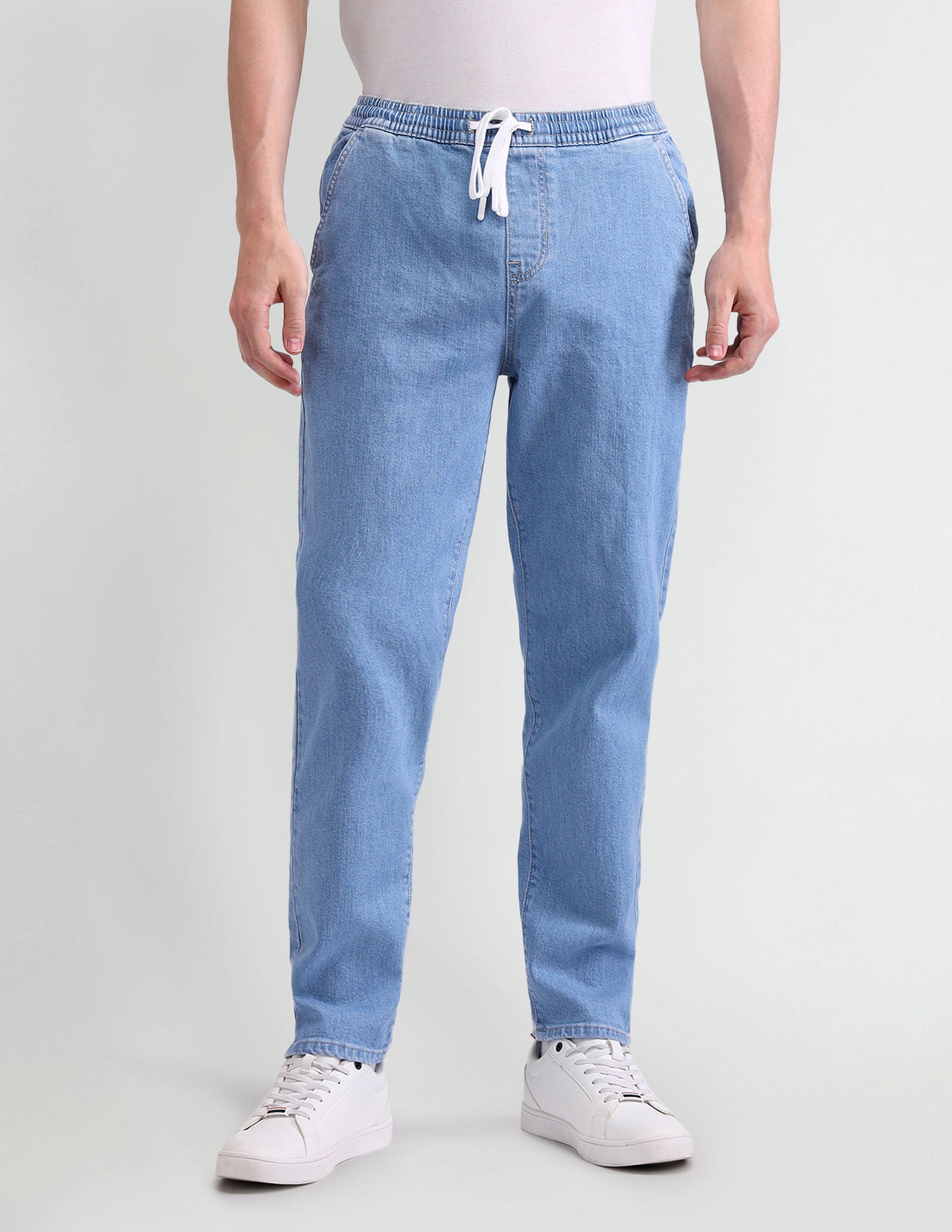 Slim Fit Blue Jogger Jeans Blue - U.S. POLO ASSN. | Large