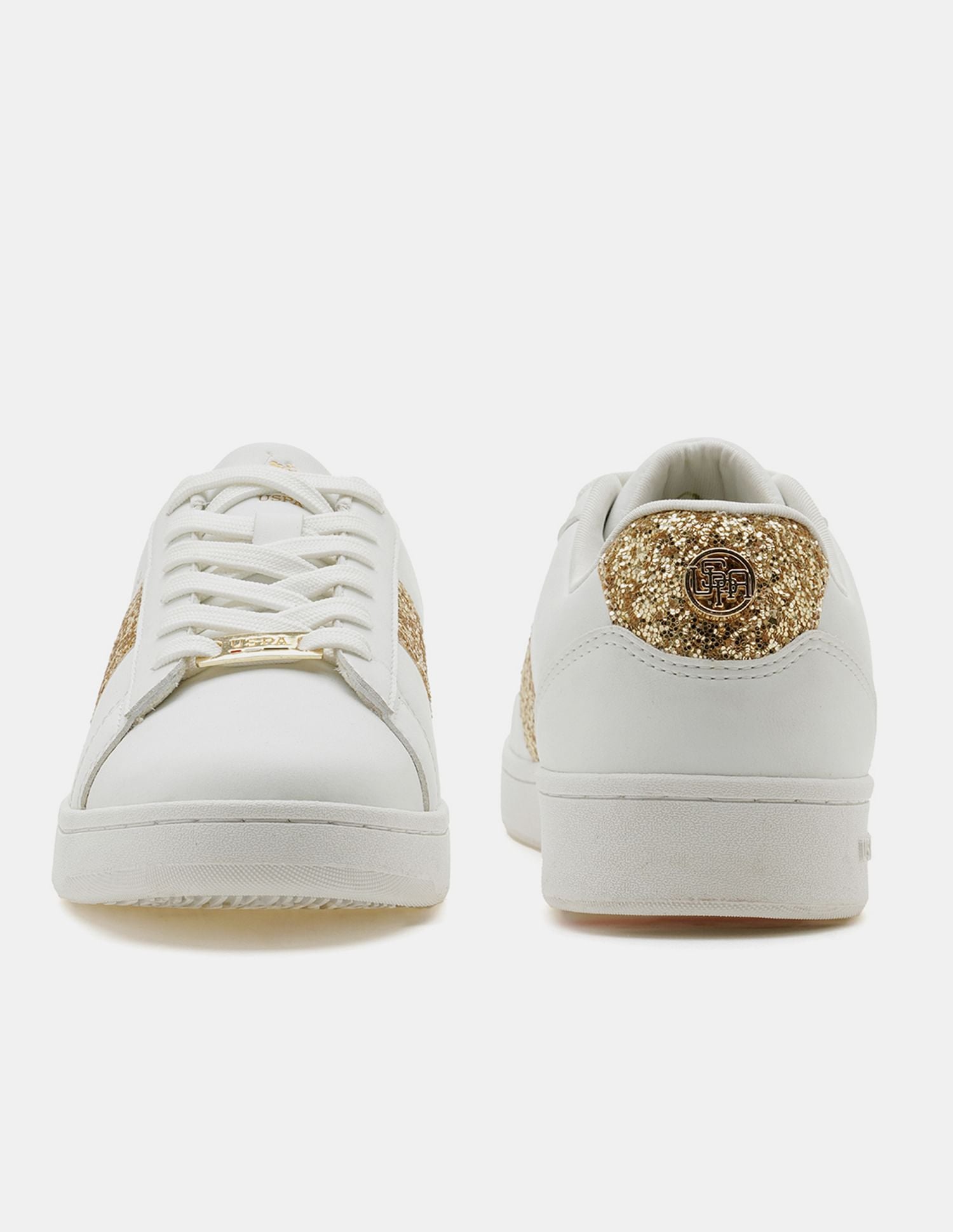 Women Glitter Kate 3.0 Sneakers Off White - U.S. POLO ASSN. | Large