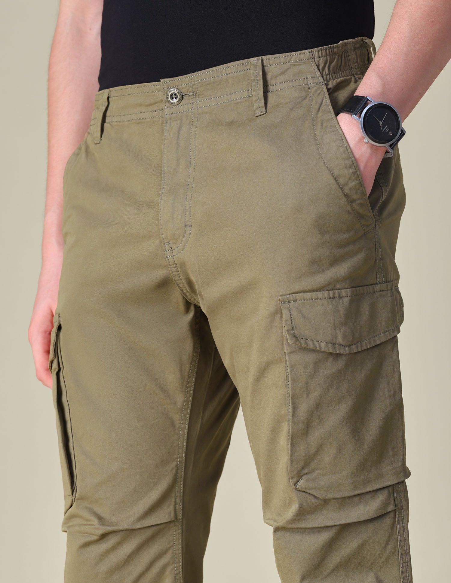 Twill Regular Fit Cargos Tan - U.S. POLO ASSN. | Large