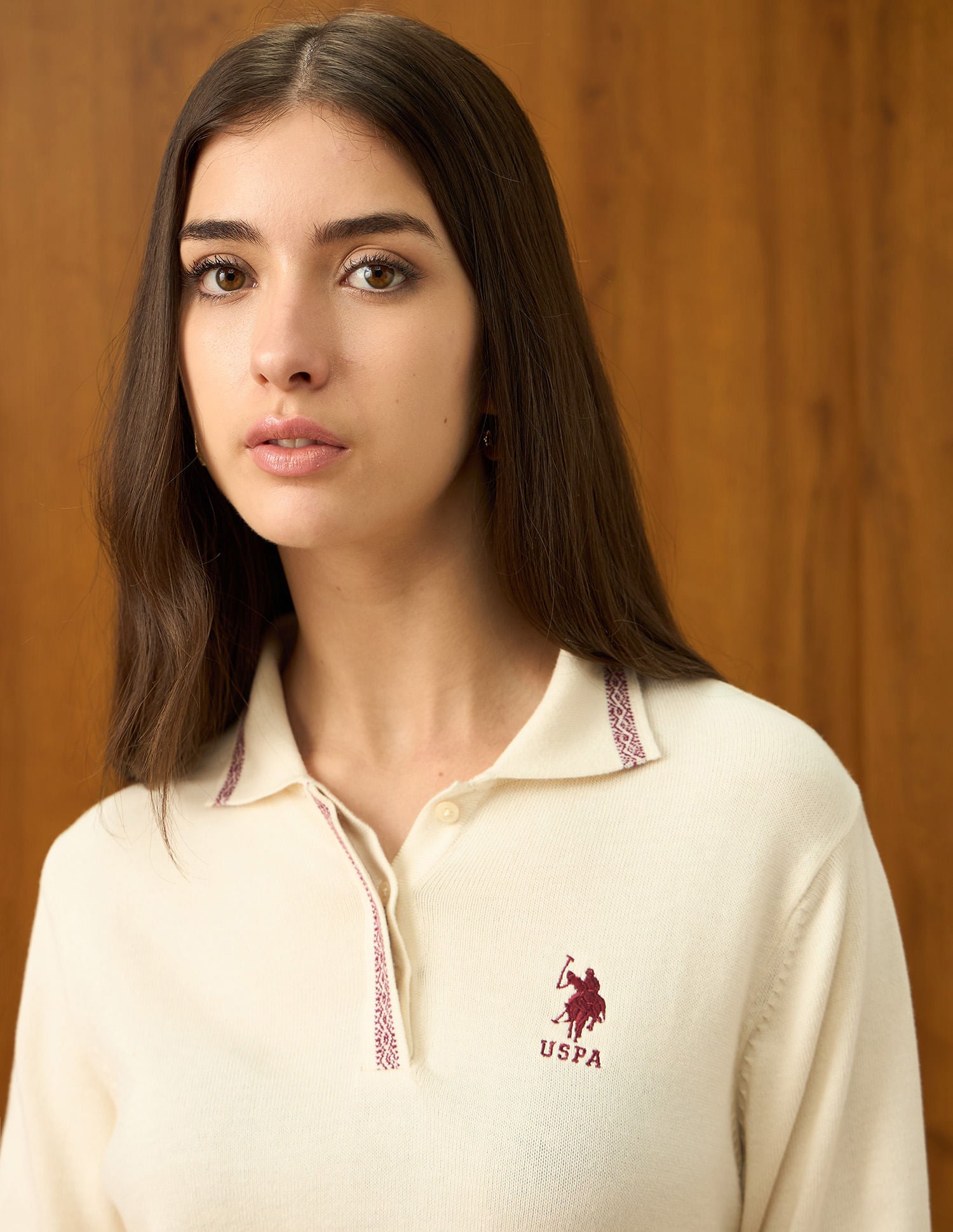 Regular Fit Solid Sweater White - U.S. Polo Assn. India | Large