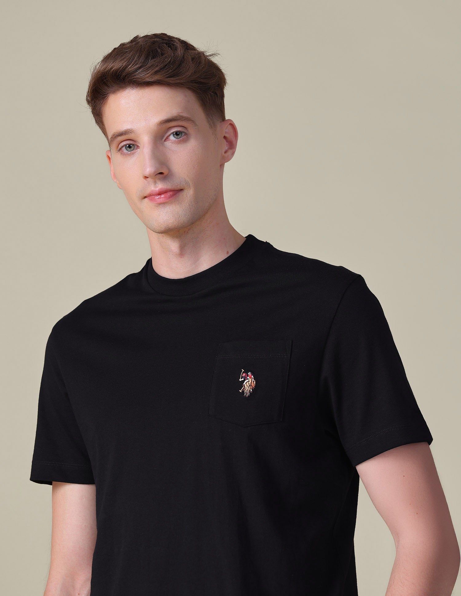 Solid Slim Fit T-Shirt Black - U.S. POLO ASSN. | Large