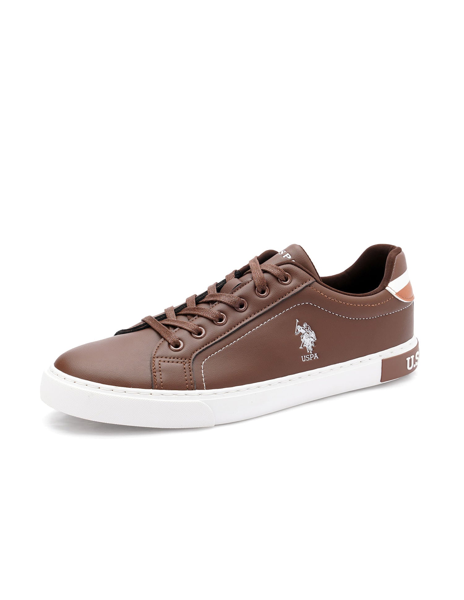 Men Solid Rojas 5.0 Sneakers Brown - U.S. Polo Assn. India | Large